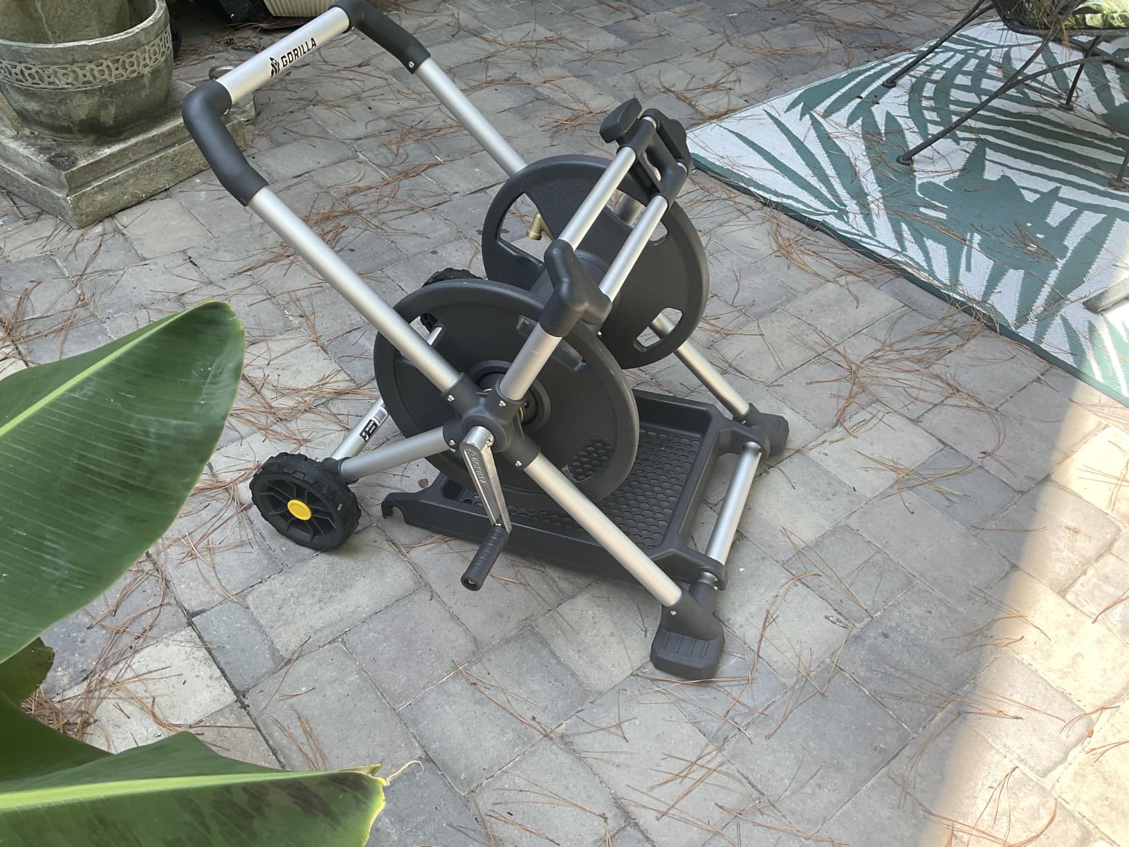 Gorilla Mobile Aluminum Garden Hose Reel, 225 Ft, Zero-Rust, No-Leak Brass customer photo 2