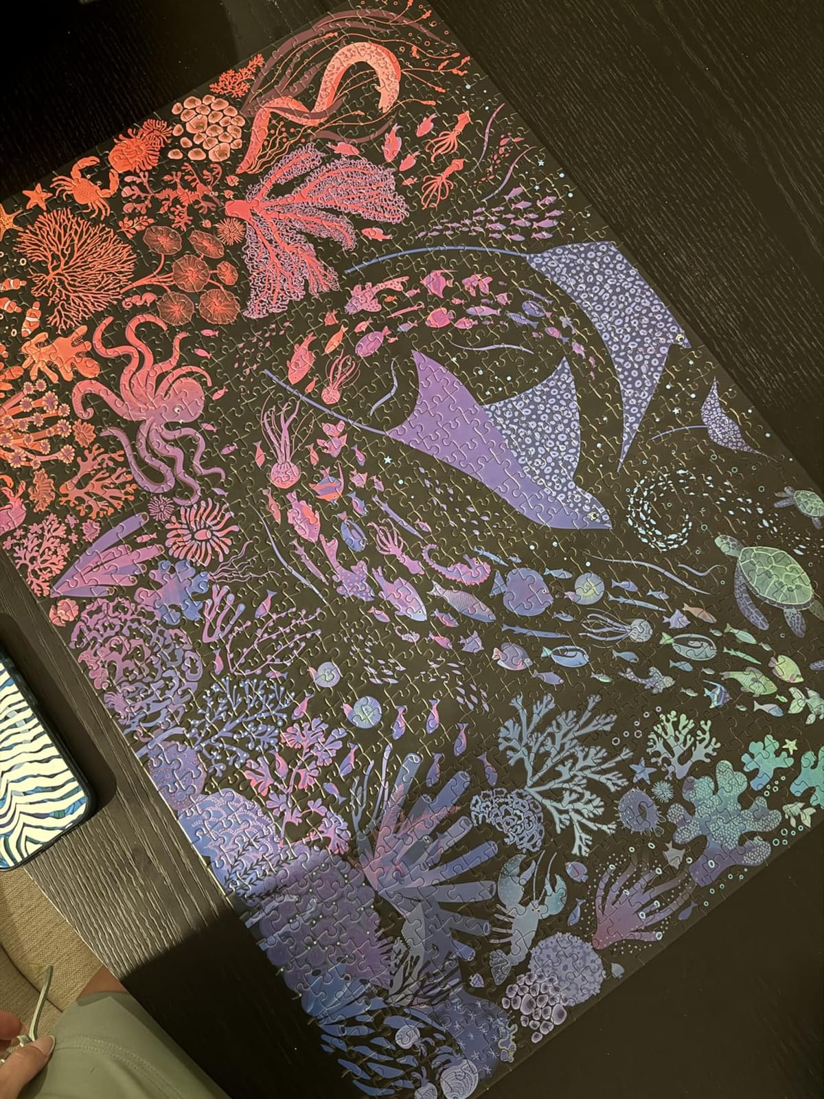 Elena Essex Jigsaw Puzzles - Radiant Jungle | Animal Bird Rainbow Gradient Puzzle 1000 Pieces customer photo 2