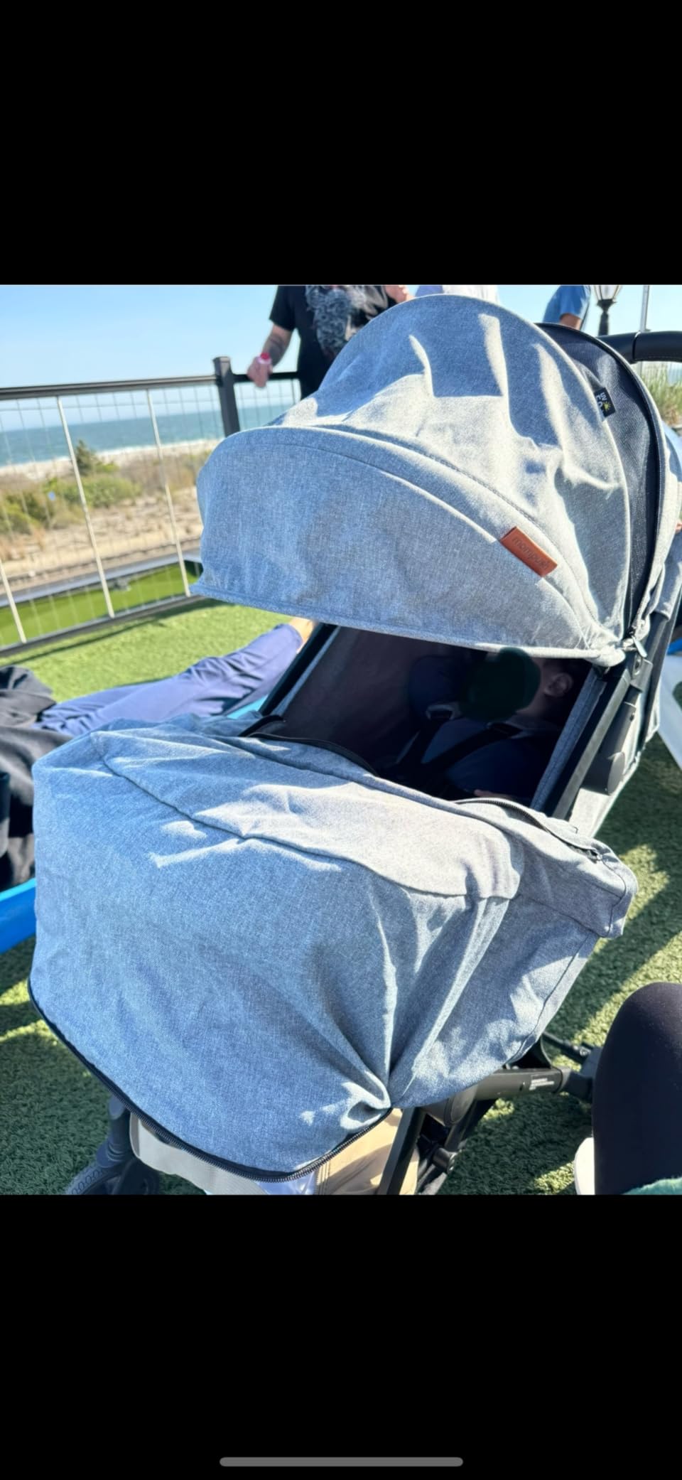 Mompush Lithe V2 Lightweight Travel Stroller Snack Tray Included, Forest customer photo 2