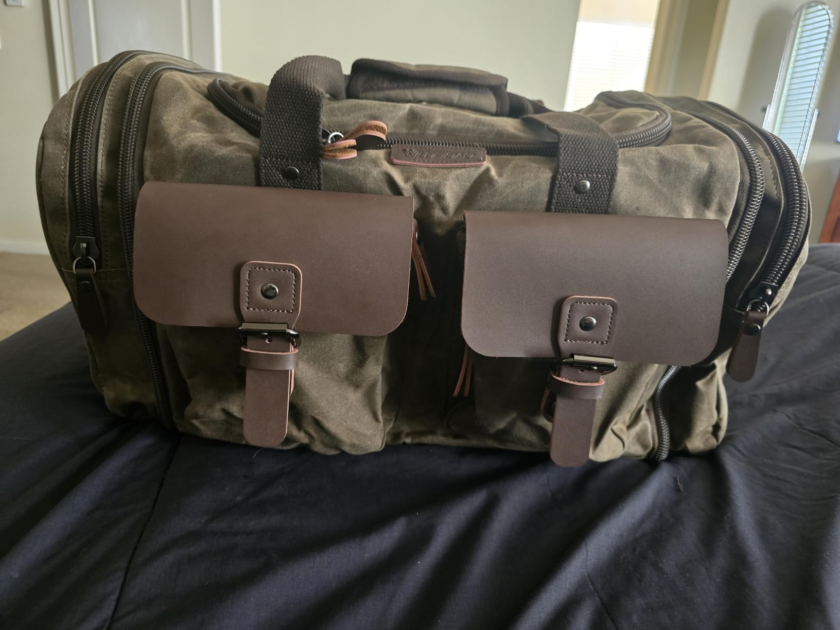 Wildroad Waxed Canvas Duffle Bag - 50L Weekender Overnight Travel Bag customer photo 1