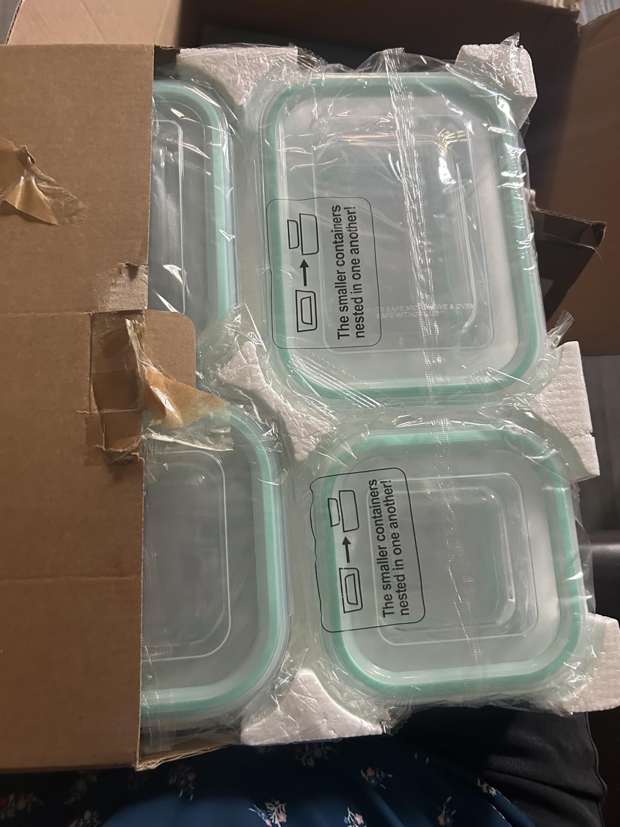 Vtopmart 8 Pack Glass Food Storage Containers with Airtight Lids | Meal Prep Lunch Containers, Leakproof, Leftover Storage, Take-out, Microwave, Oven, Freezer and Dishwasher Safe, BPA Free customer photo 1