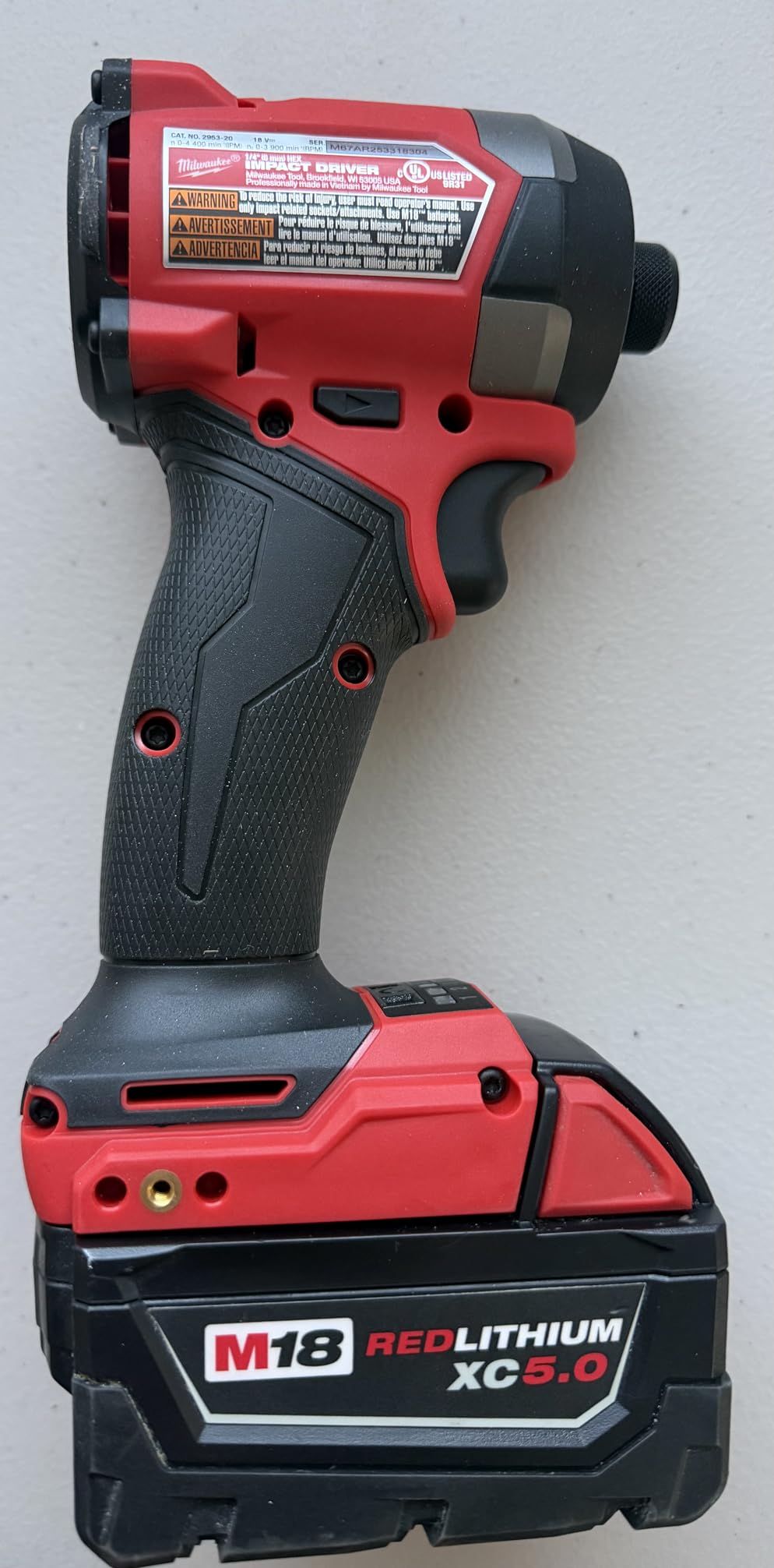 Milwaukee Electric - M18 Fuel 1/4 HEX Impact Driver customer photo 1