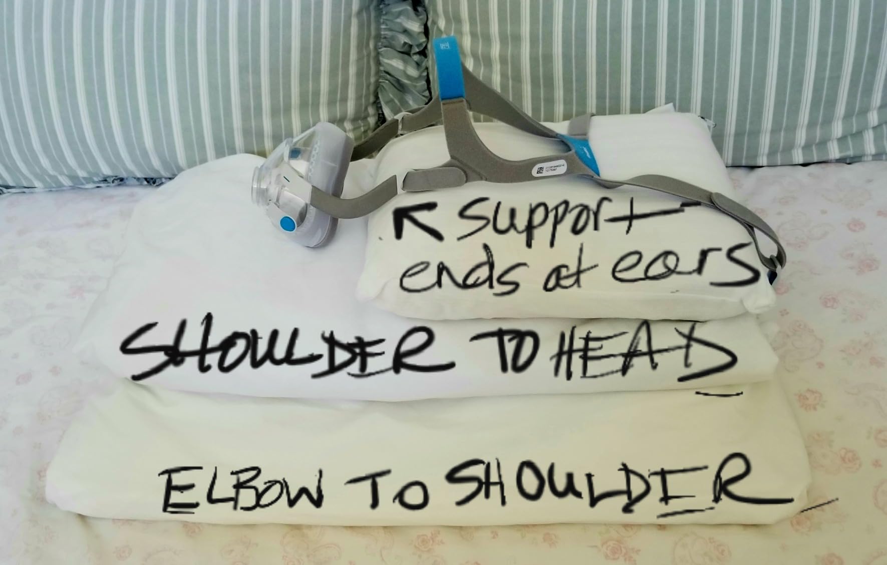 HOMCA CPAP Pillow for Side Sleeping, HSA/FSA Cervical Pillow for All Masks customer photo 1