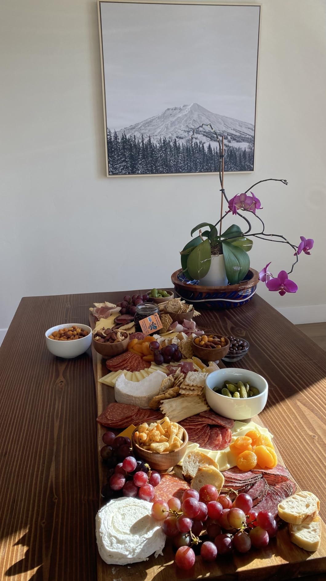 Large Acacia Serving Board with Handles, 36 x 12 Inch Rectangular Charcuterie Platter customer photo 1
