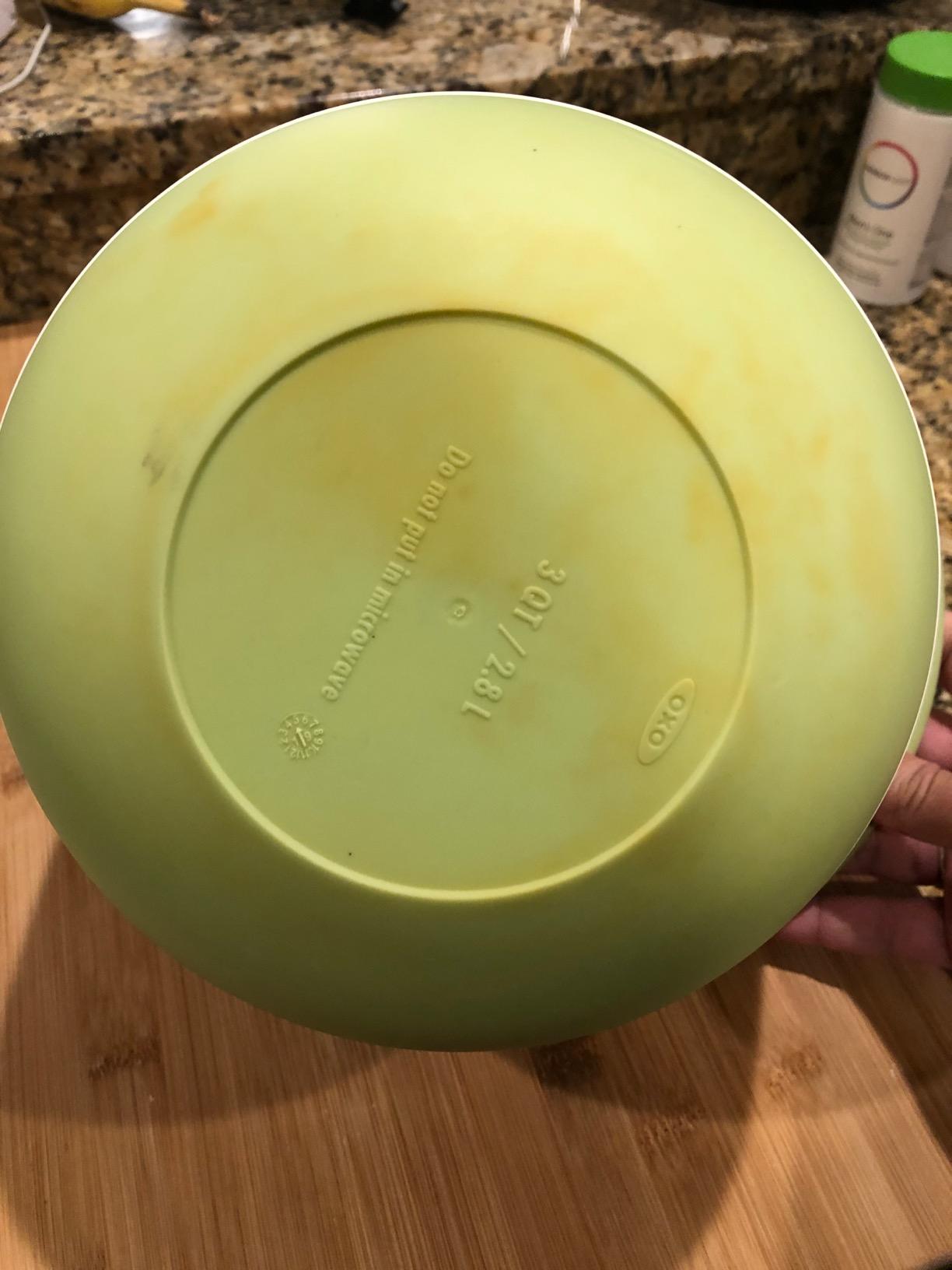 OXO Good Grips 3-Piece Plastic Mixing Bowl Set- Blue, Gray, Jade customer photo 2