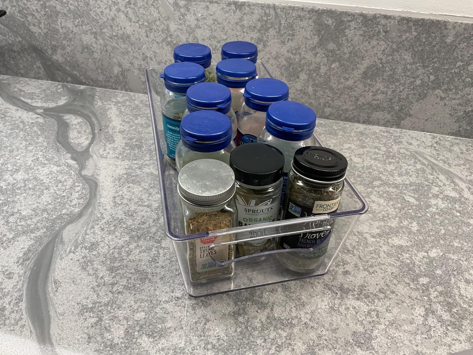 Simple Houseware 4 Pcs Kitchen Clear Bin Storage Organizer 15