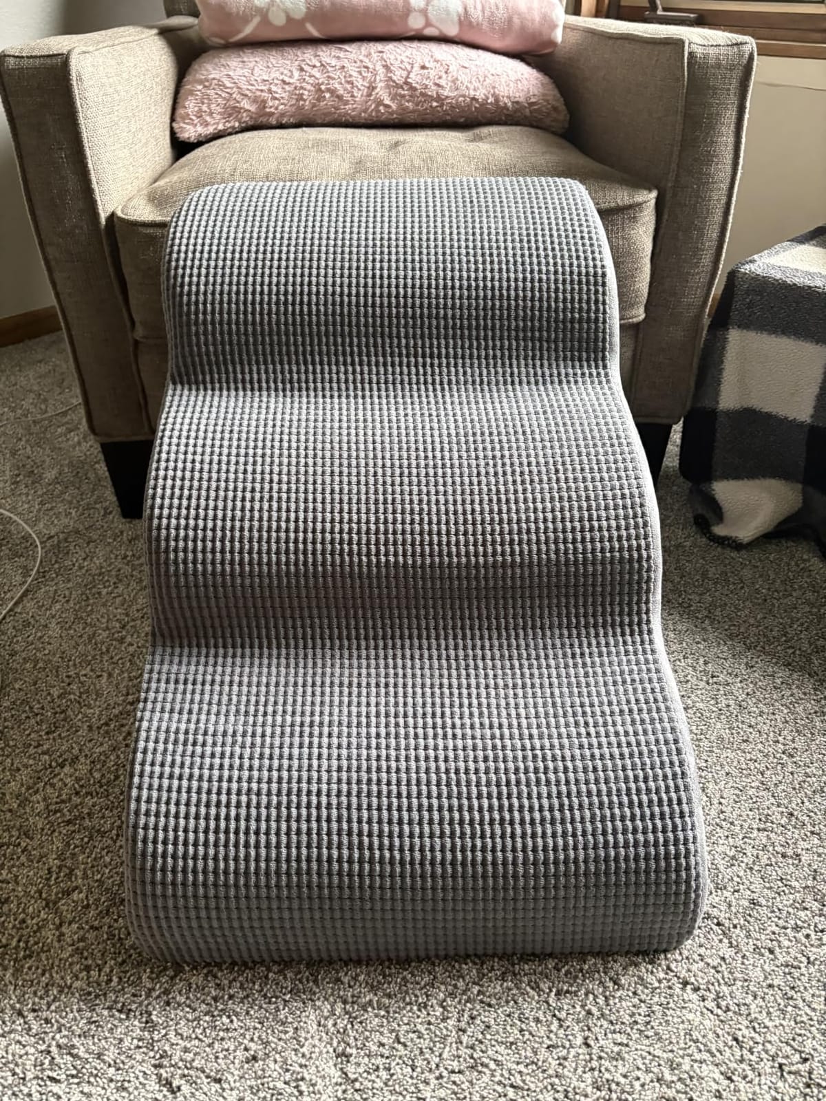Aodisman Dog Stairs for Small Dogs and Cats,3-Step Pet Ramp for Bed & Couch | 15.7