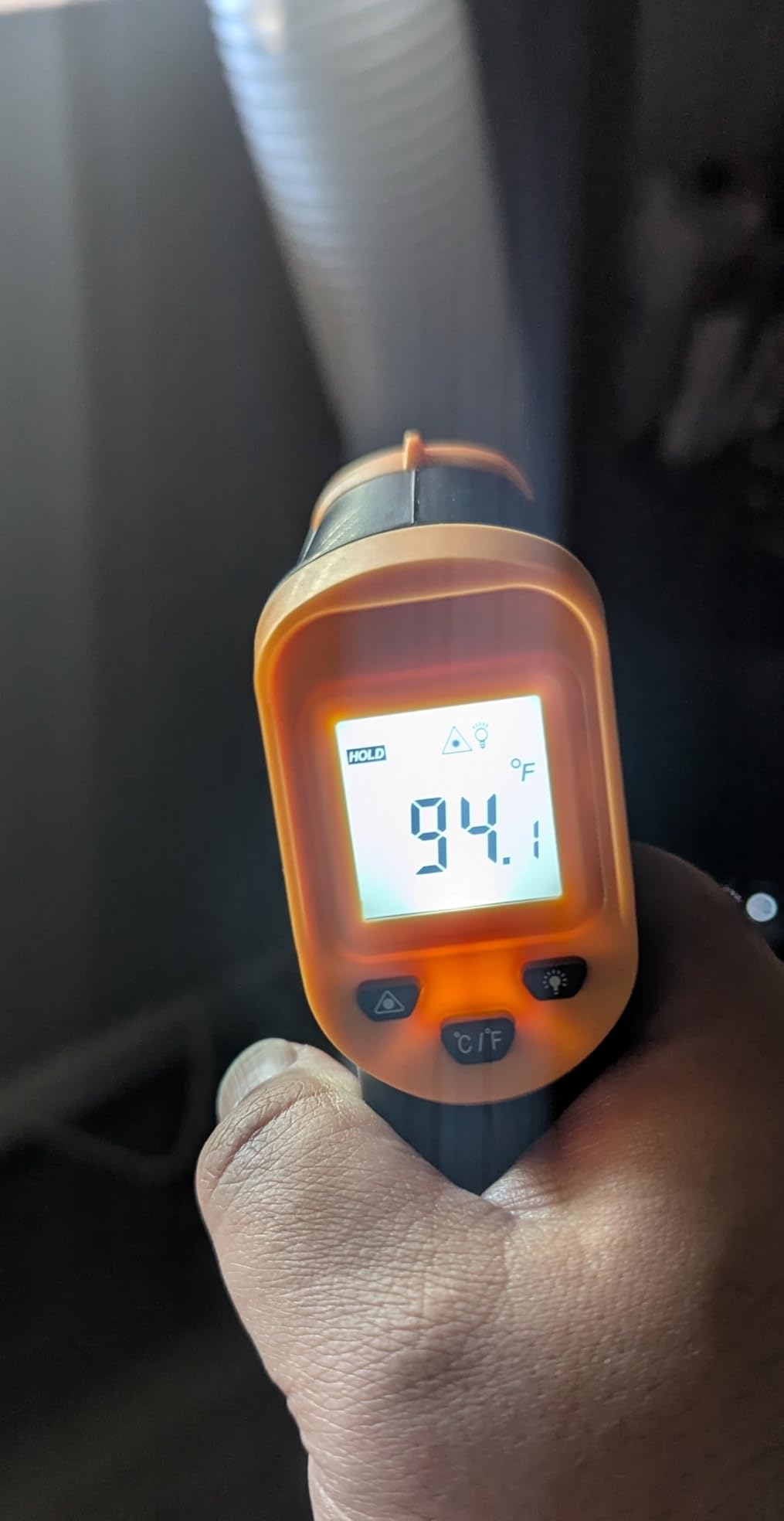 Digital Infrared Thermometer gun for cooking,BBQ,Pizza oven,Ir Thermometer with Backlight,-58℉~932℉(-50℃~500℃) Handheld Non Contact Heat Laser Temperature Gun (Not for Human) customer photo 1