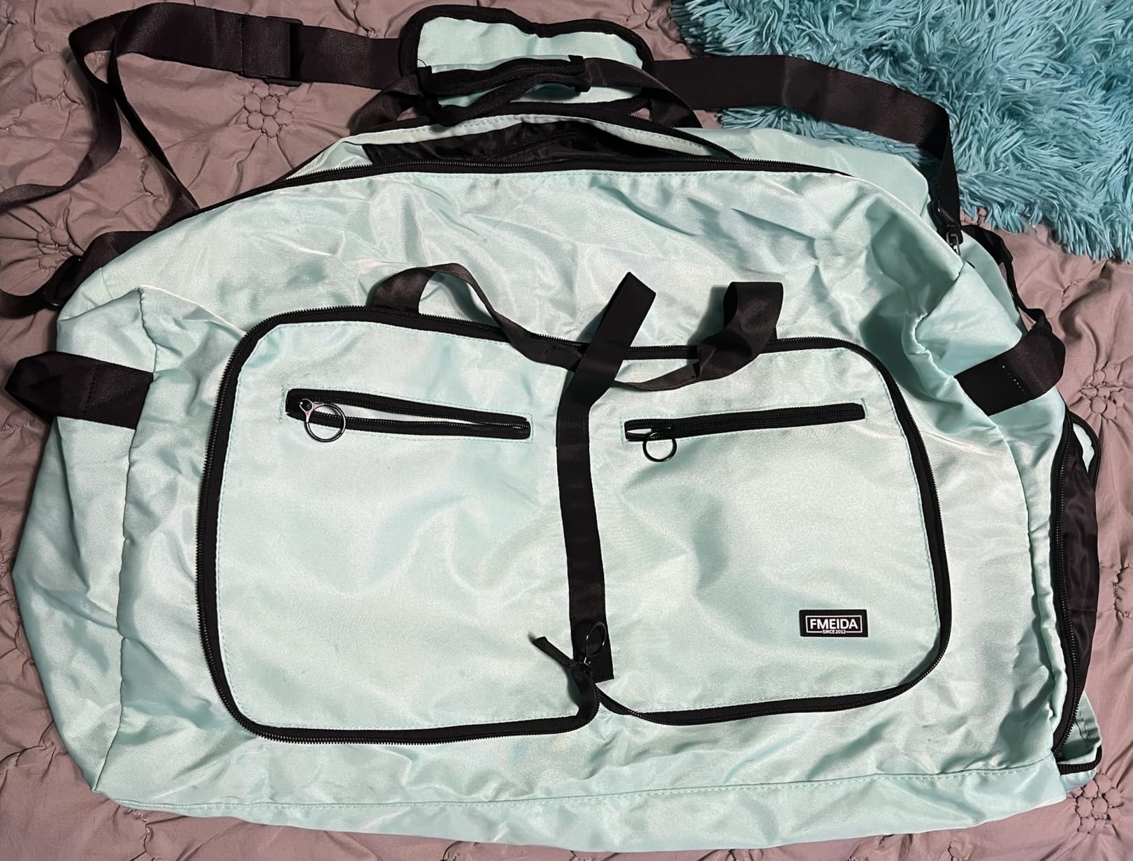 Fmeida 65L Duffle Bag Foldable Travel Duffel Bags for Men Women Travel Bag customer photo 1