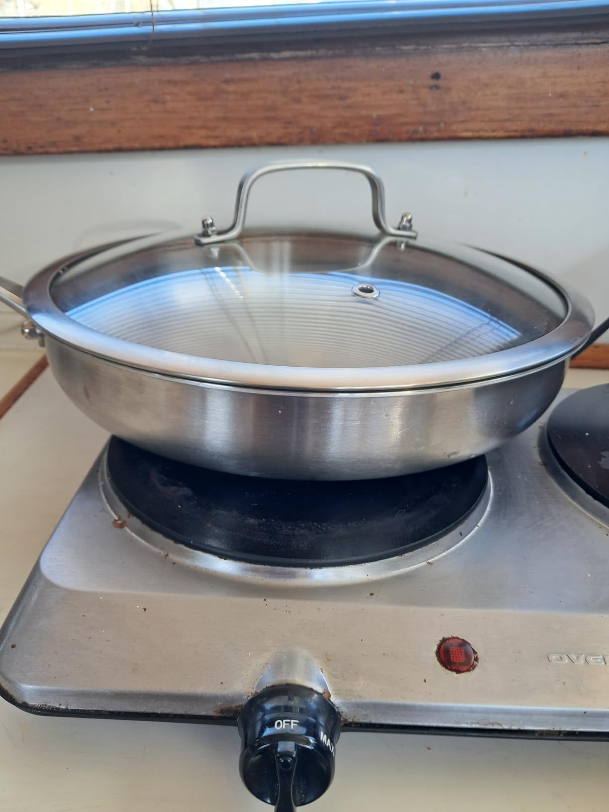 DELARLO Tri-Ply Stainless Steel Pan,18/10, 12