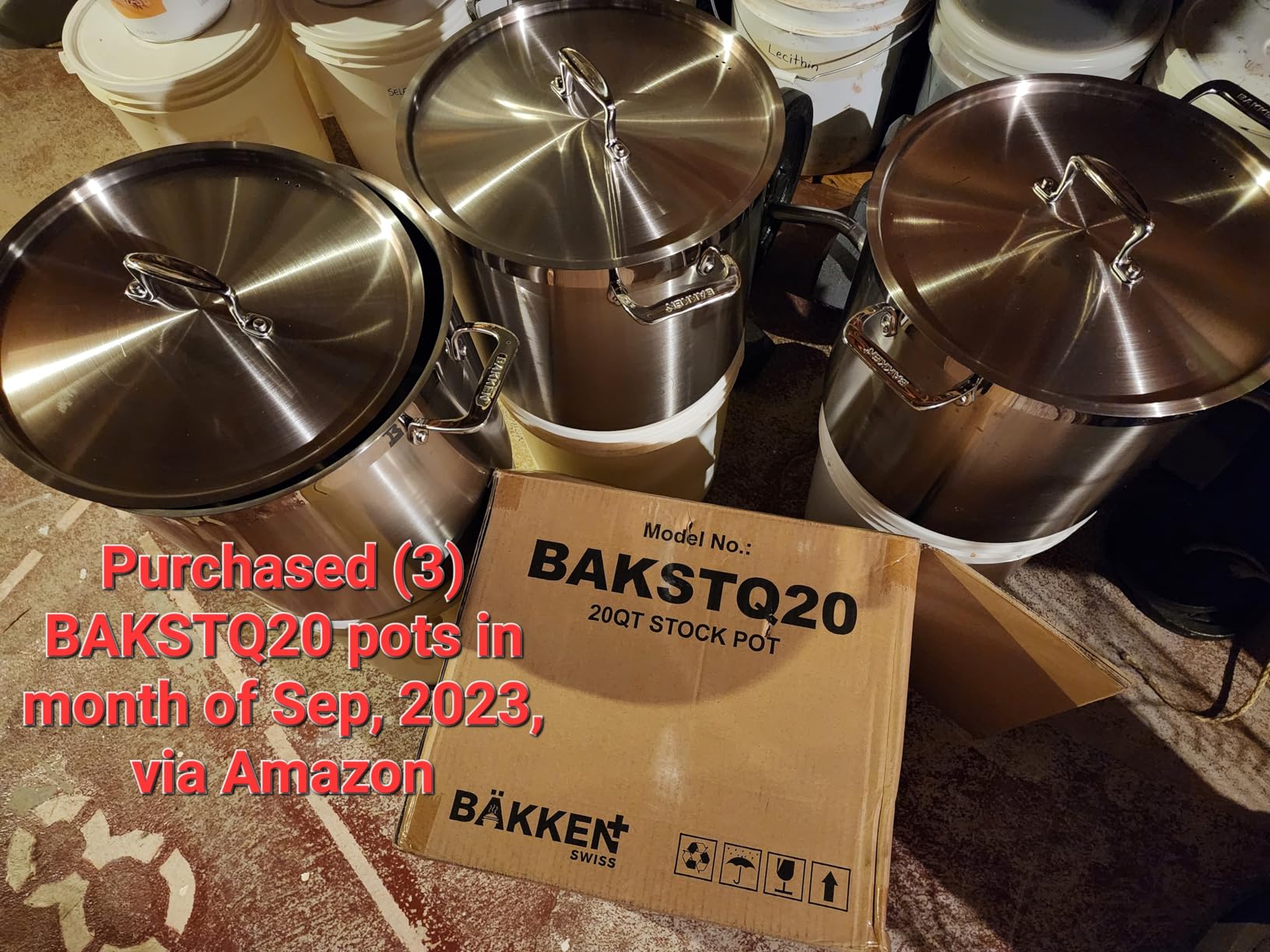 Stainless Steel Stockpot with Lid 16 Quart, Durable 18/8 Stainless Steel, Impact-Bonded Base for Even Heating, Riveted Handles, Oven & All Stove Compatible, Safe Up To 500F (260C) customer photo 2