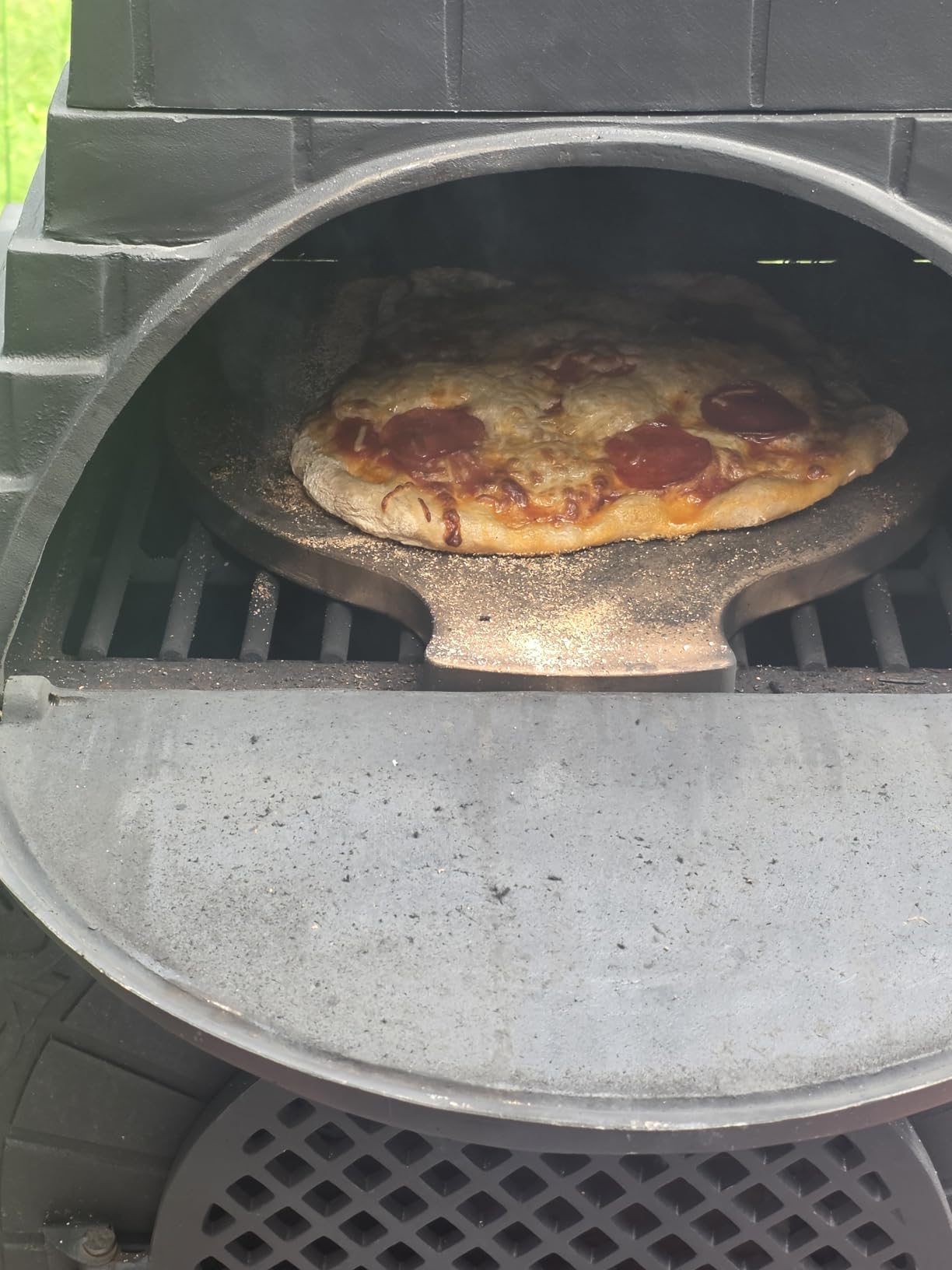 The Blue Rooster Casita Grill Chiminea Outdoor Fireplace Wood Burning Firepit and Pizza Oven customer photo 1