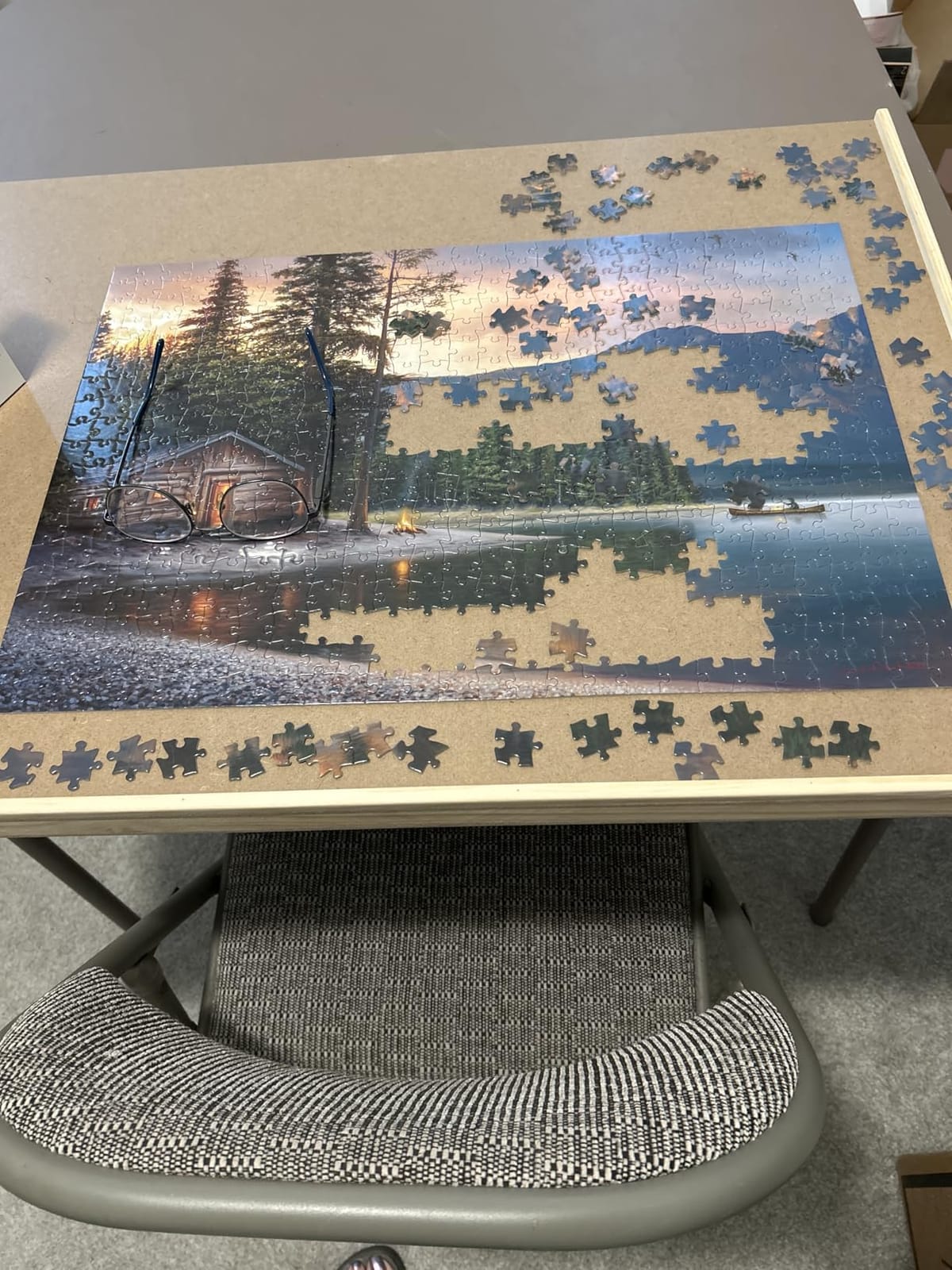 Rotating 1000 Piece Wooden Puzzle Board | 30
