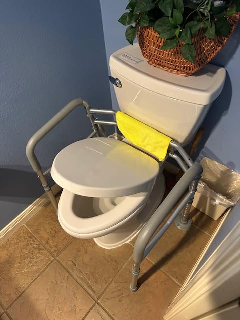 Toilet Safety Rails for Seniors Adjustable Detachable Fits Most Toilets customer photo 2