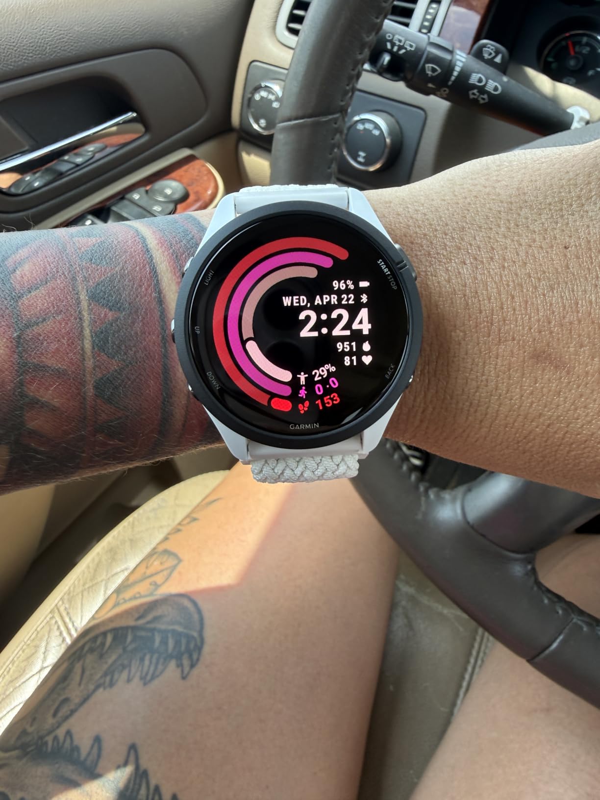Garmin Forerunner 265, Running Smartwatch, 46mm, Black/Powder Gray | Advanced Training Metrics & Recovery Insights, Music On Your Wrist, Garmin Coach, Daily Suggested Workouts customer photo 1