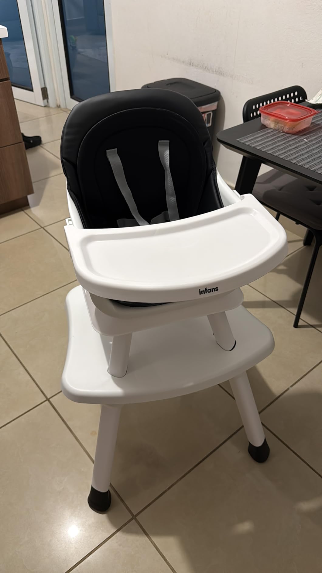 INFANS 8 in 1 Baby High Chair for Babies and Toddlers, Booster Seat | Convertible Building Block Table Chair Set, Kids Stool Infant Dining Chair with Removable Tray Double Seat Cover customer photo 1