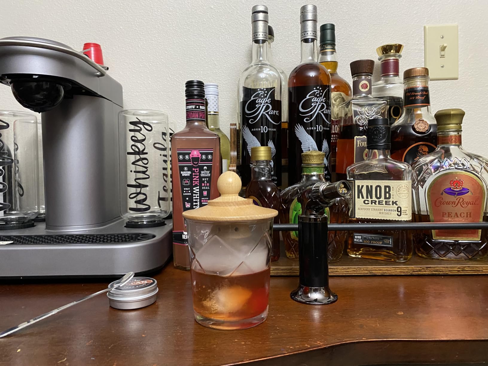 Cocktail Smoker Kit with Torch - 6 Flavors Wood Chips - Bourbon, Whiskey Smoker Infuser Kit, Old Fashioned Drink Smoker Kit, Birthday Bourbon Whiskey Gifts for Men, Dad, Husband (Without Butane) customer photo 1