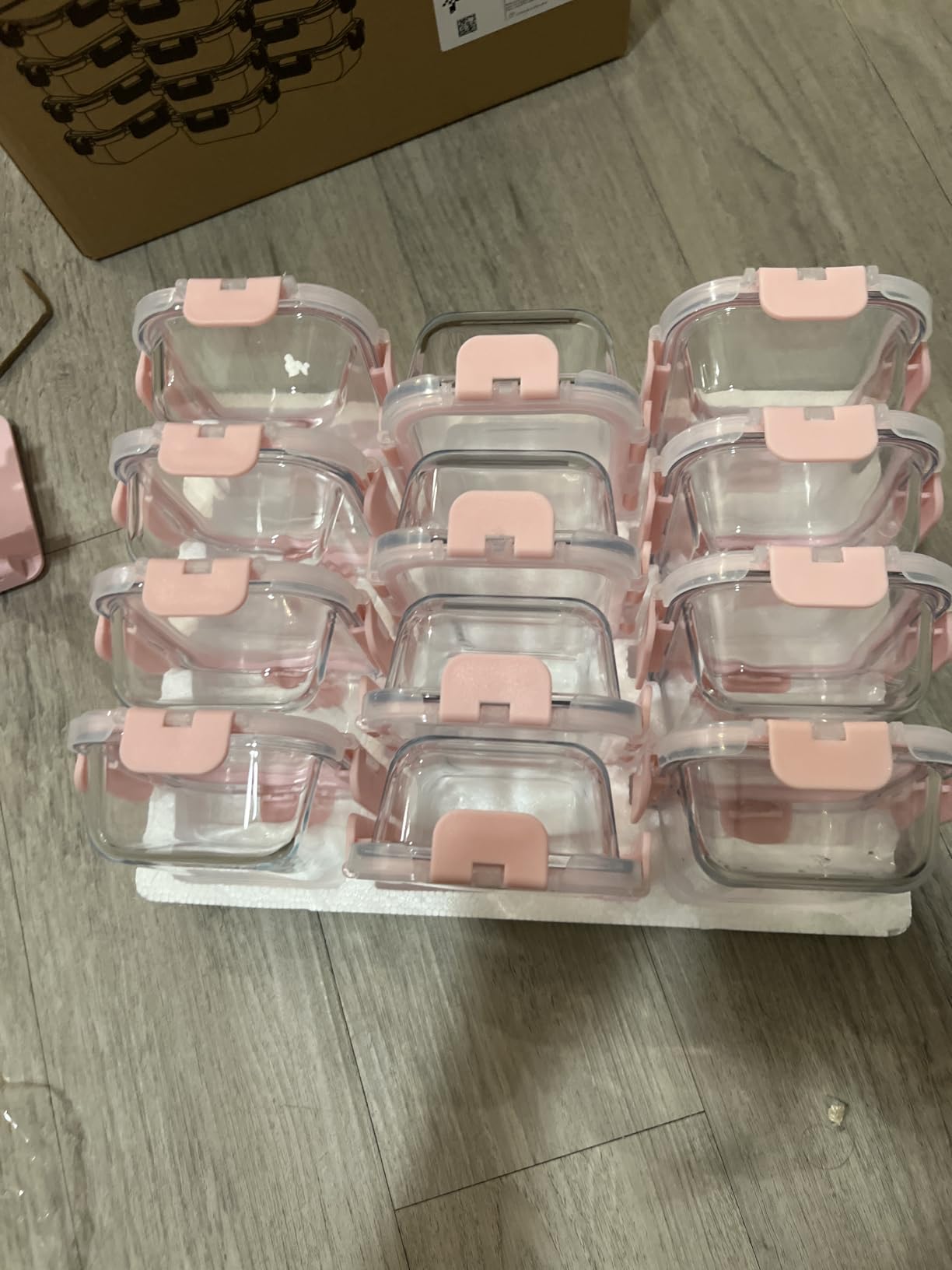 GULFLIN 12 Pack 22oz Glass Meal Prep Containers with Lids, Lunch Containers customer photo 1