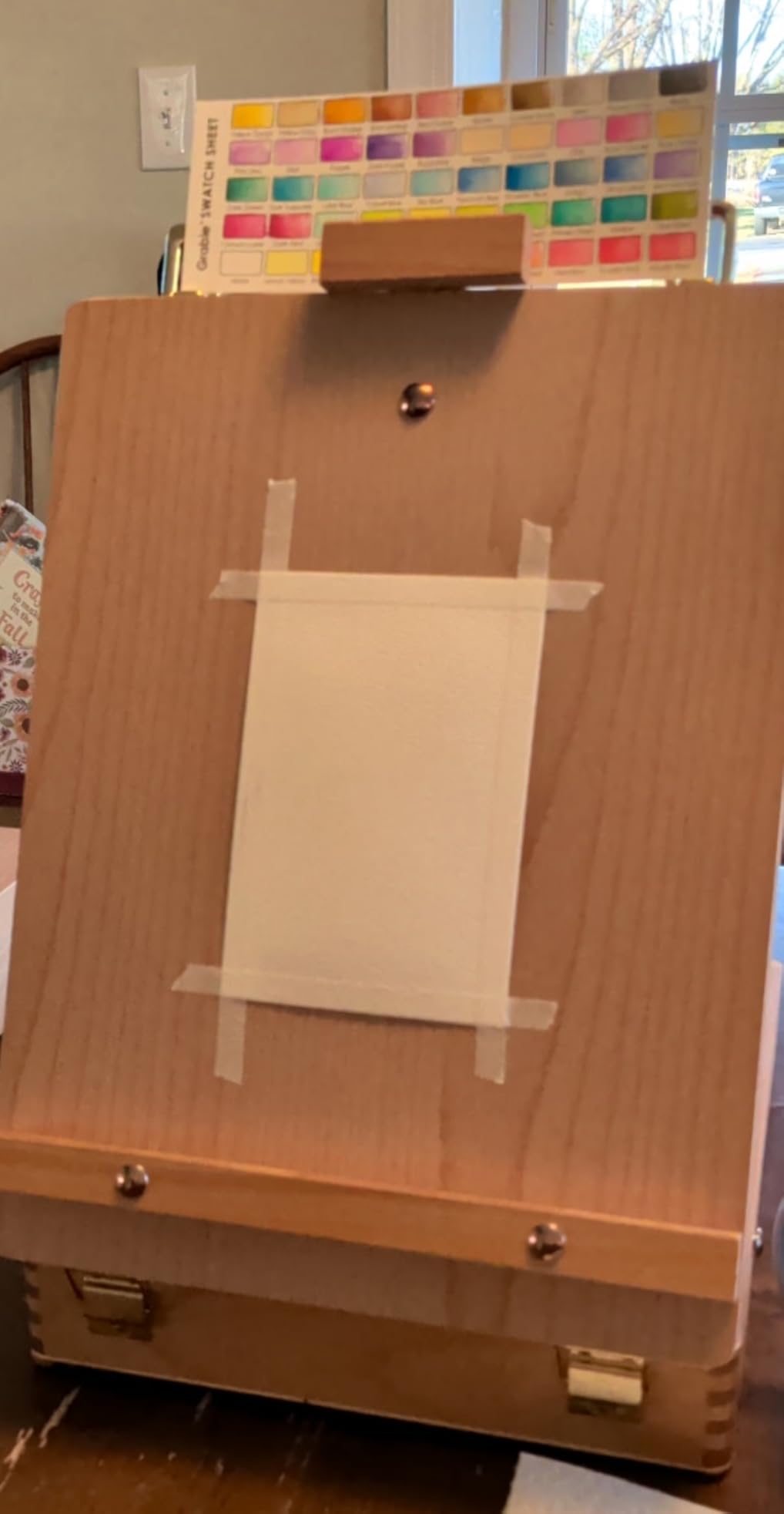 ARTIFY Adjustable Beechwood Tabletop Painting Easel, Wooden Sketch Box Easel, Desktop Artist Easel for Drawing (Easel Box) customer photo 2