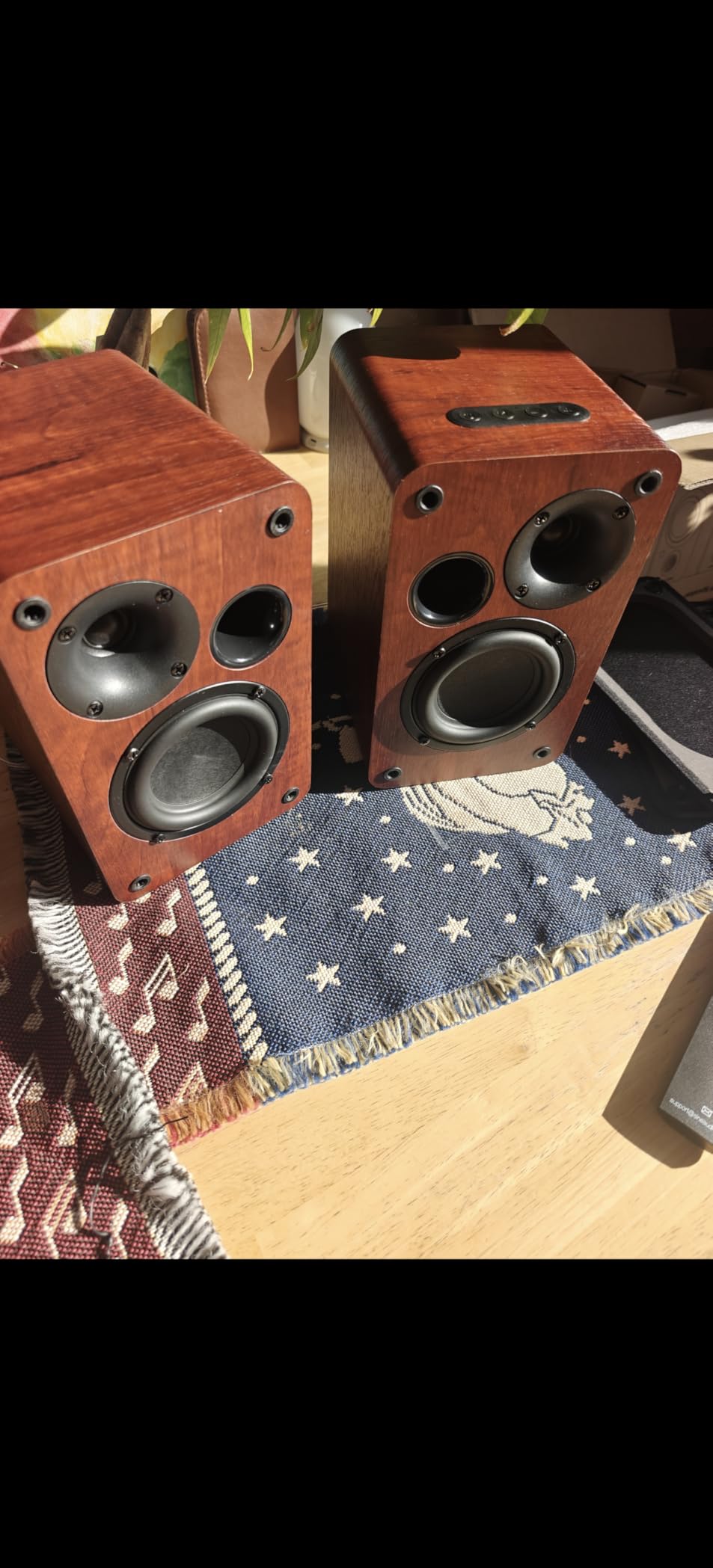 Saiyin Powered Bluetooth Bookshelf Speakers customer photo 2