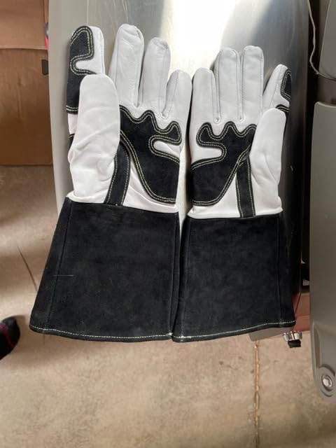 ARCCAPTAIN Tig Welding Gloves: Premium Goatskin Grain Leather, Dexterity, Comfort, Duralble Tig Gloves for Work Protection customer photo 2