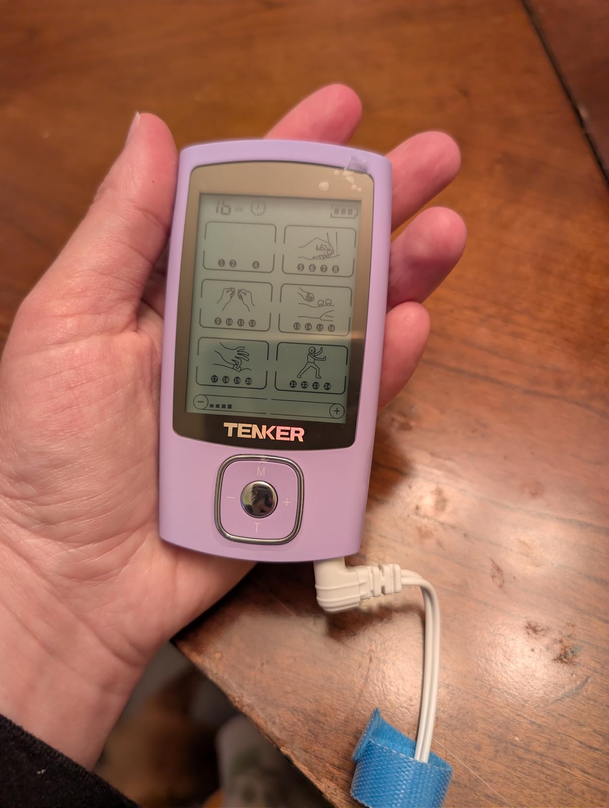TENKER 24 Modes TENS Unit Muscle Stimulator for Pain Relief, Rechargeable TENS Machine, Drug-Free Pain Relief for Shoulder, Back, Sciatica, Muscle, Physical Therapy, 8pcs 2