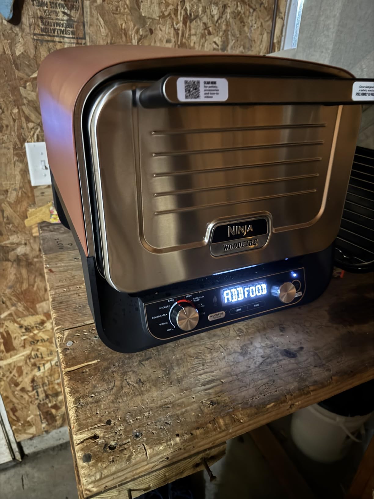 Ninja Woodfire Oven & Smoker, 8-in-1, Heats to 700°F, Terracotta Red, OO101 customer photo 2