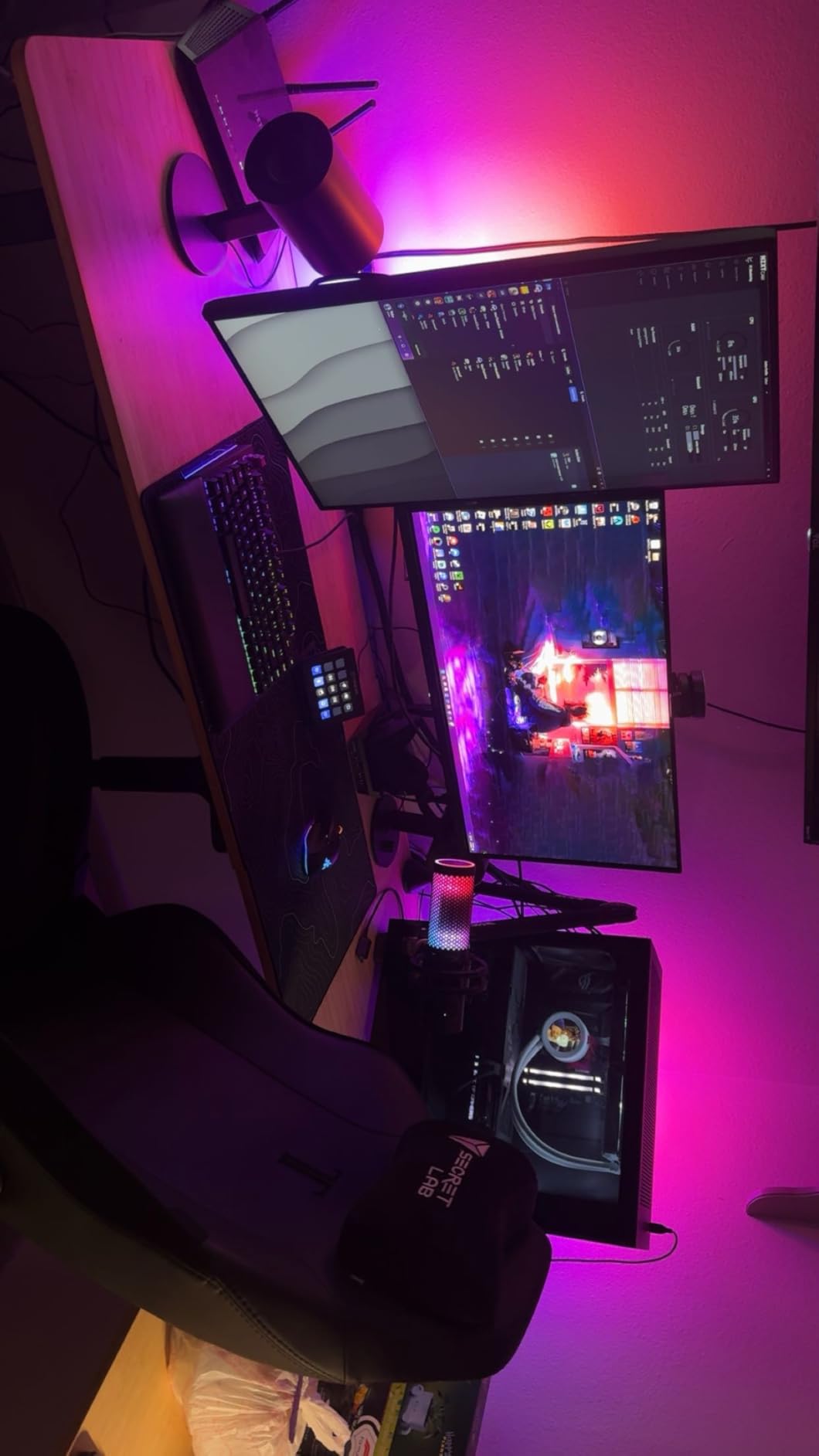 VIVO Black 75 x 63 in Corner Standing Desk, DESK-E3CTB-75 customer photo 2