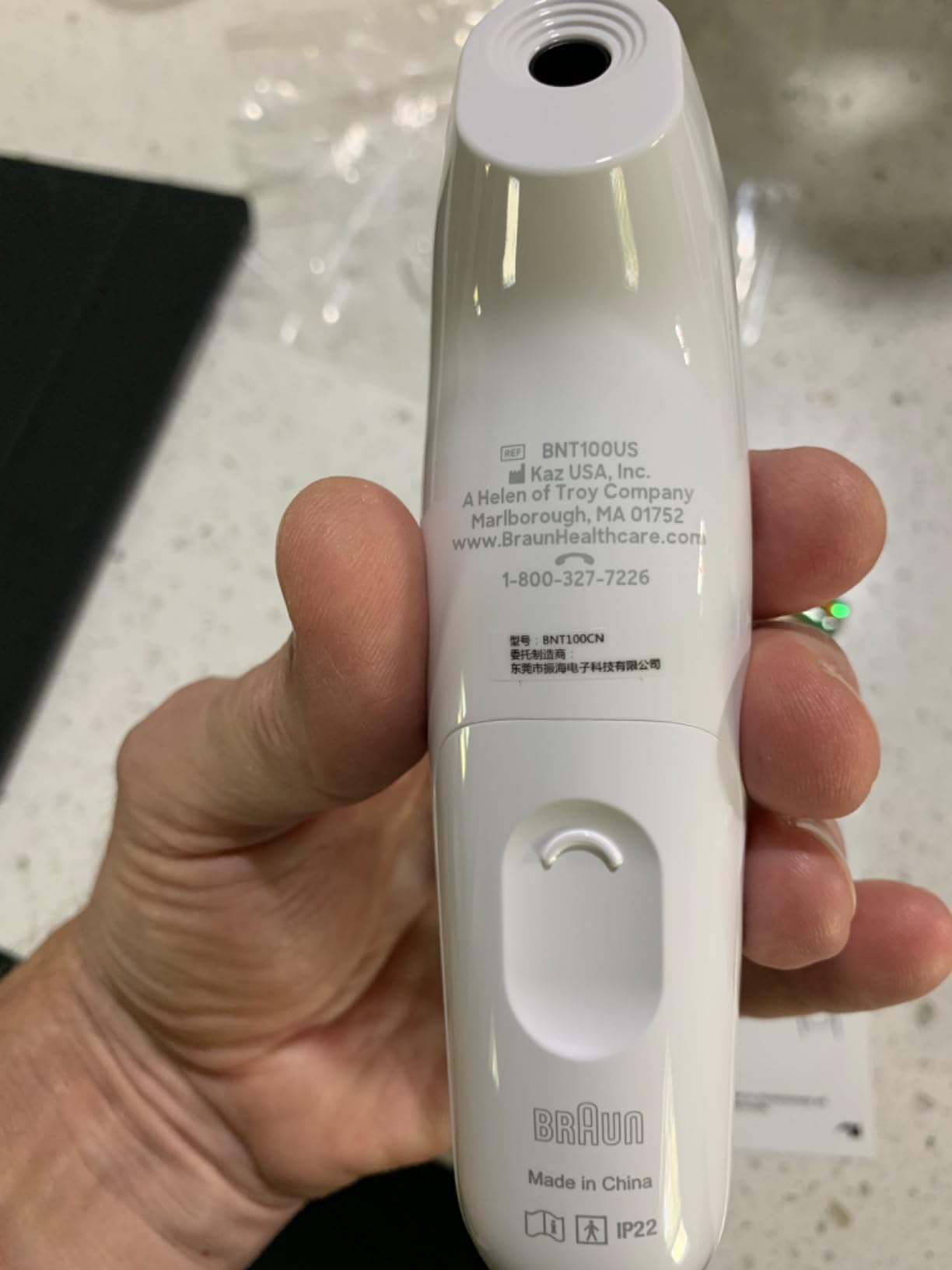 Braun No Touch 3-in-1 Thermometer for Adults, Kids, Babies | Measure Forehead, Liquid, Food Temps, Adult & Baby Thermometer, Professional Accuracy, Color Coded Fever Guidance customer photo 2