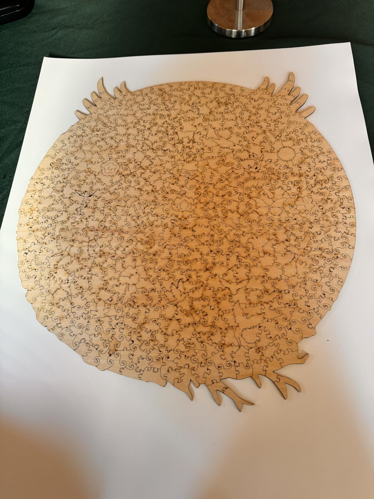 KAAYEE Wooden Puzzle for Adult, Phoenix Jigsaw Puzzle 14.9 * 13.8in 290pcs | Unique Shape Advanced 3D Vision Wood Puzzle Adult, Natural Difficult Hard Puzzles Home Decor Fathers Mother Gifts Christmas customer photo 1
