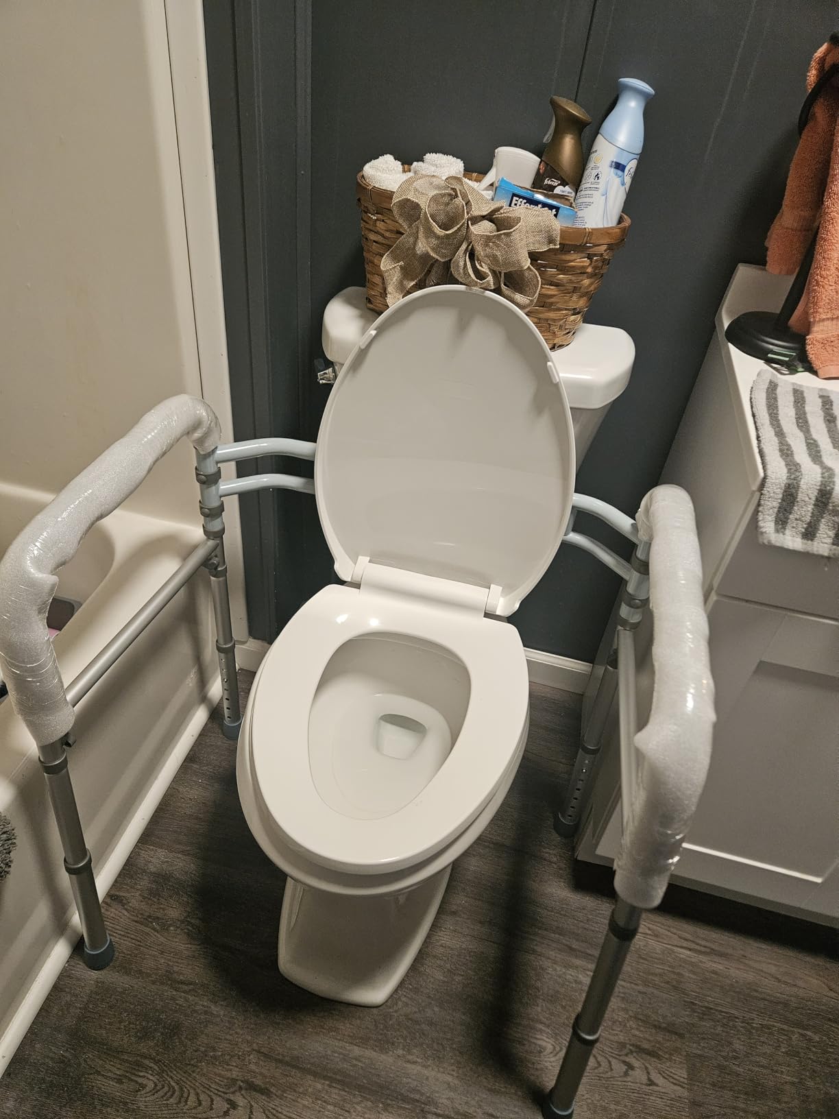 Toilet Safety Rails (350 LB), Toilet Handle Frame for Elderly customer photo 2