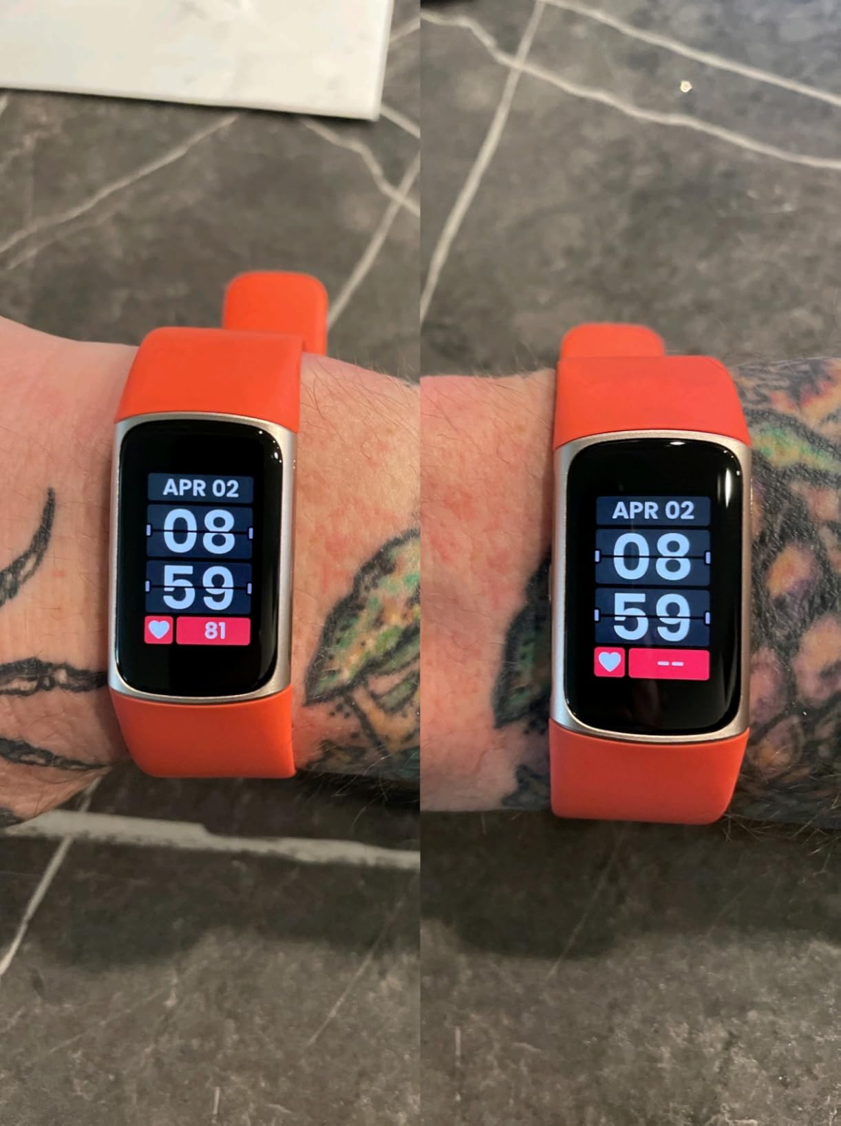 Google Fitbit Charge 6 - Fitness Tracker - Gold/Coral customer photo 1