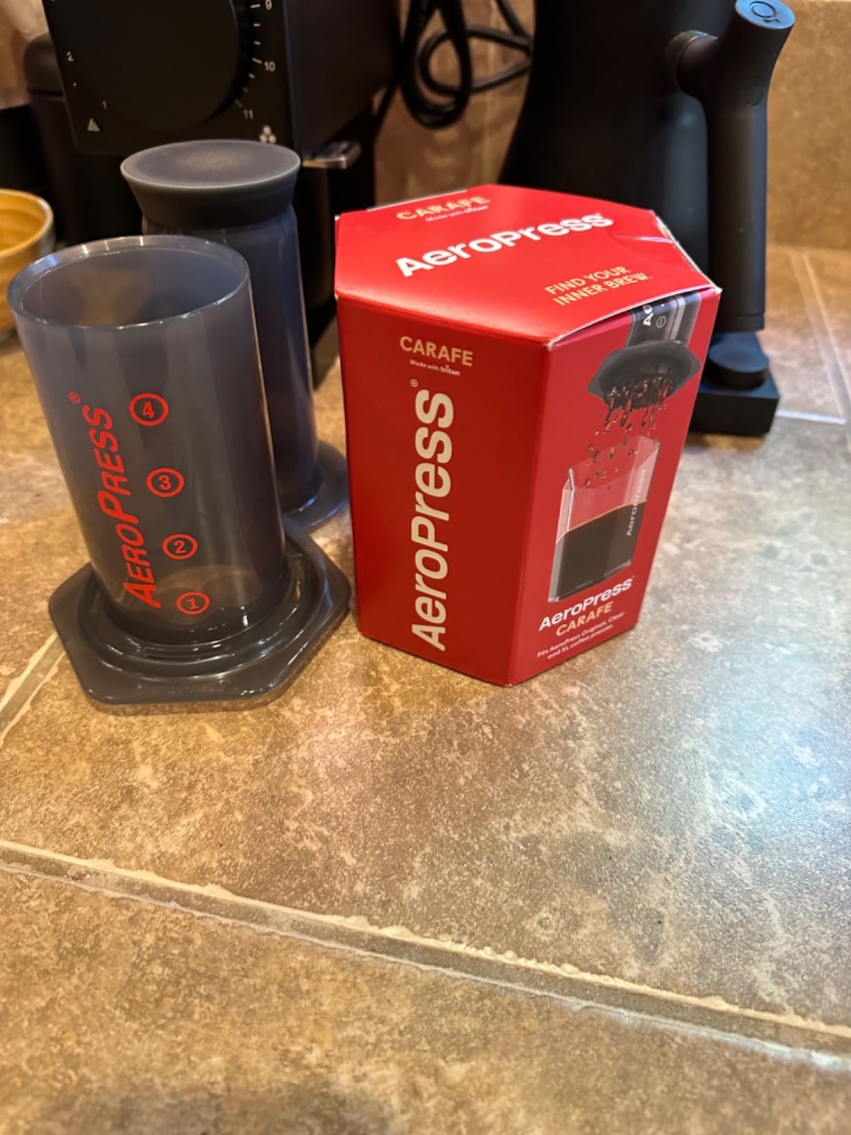 AeroPress Coffee Maker Carafe, 20 oz (600 ml) Capacity | Shatterproof Pour Over Coffee Carafe, Ideal for Original, Clear, and XL Presses, Compact and Travel-Friendly Design customer photo 1