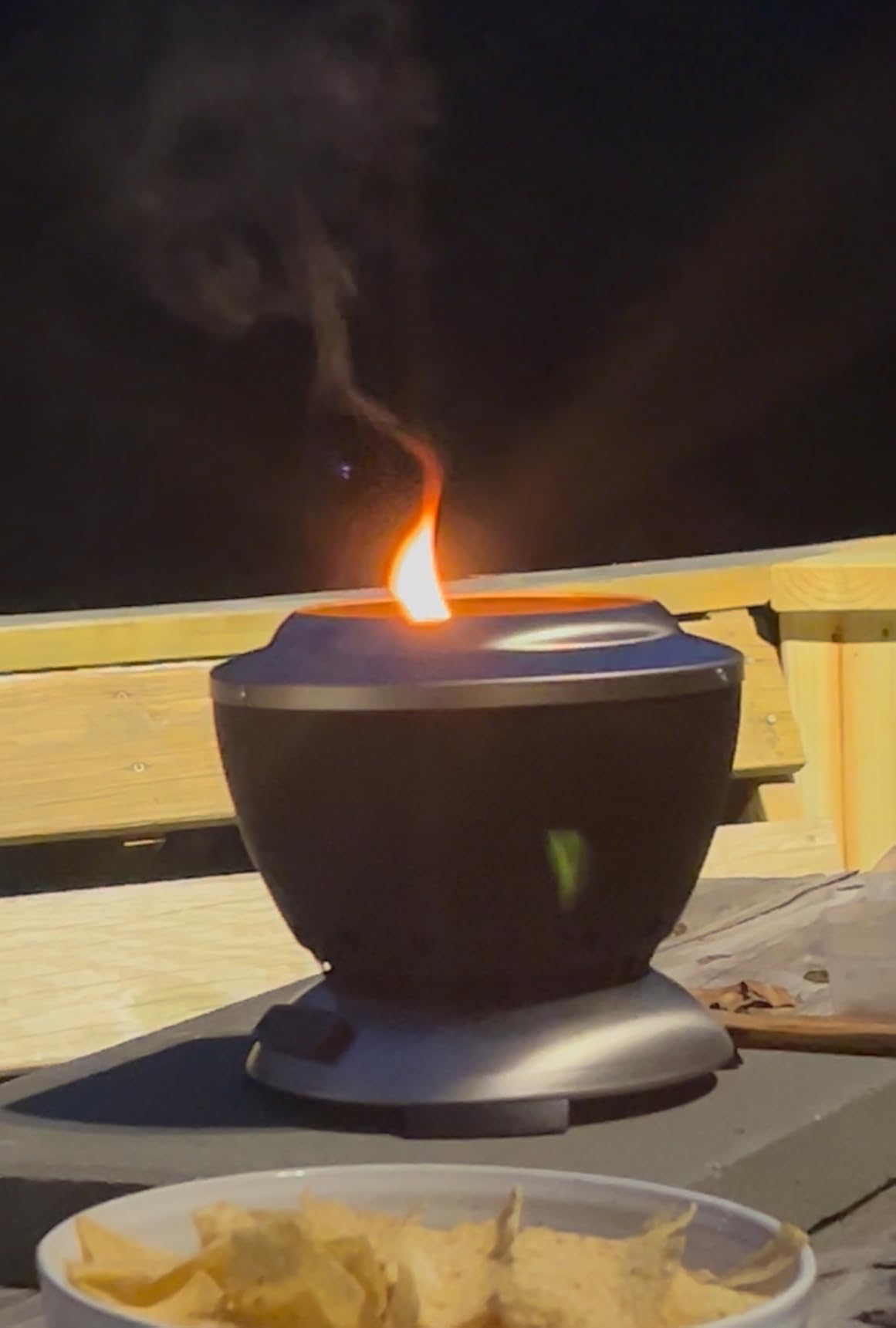 Cuisinart Outdoor Fire Pit, Cleanburn Smokeless System, Wood Burning, 7.5