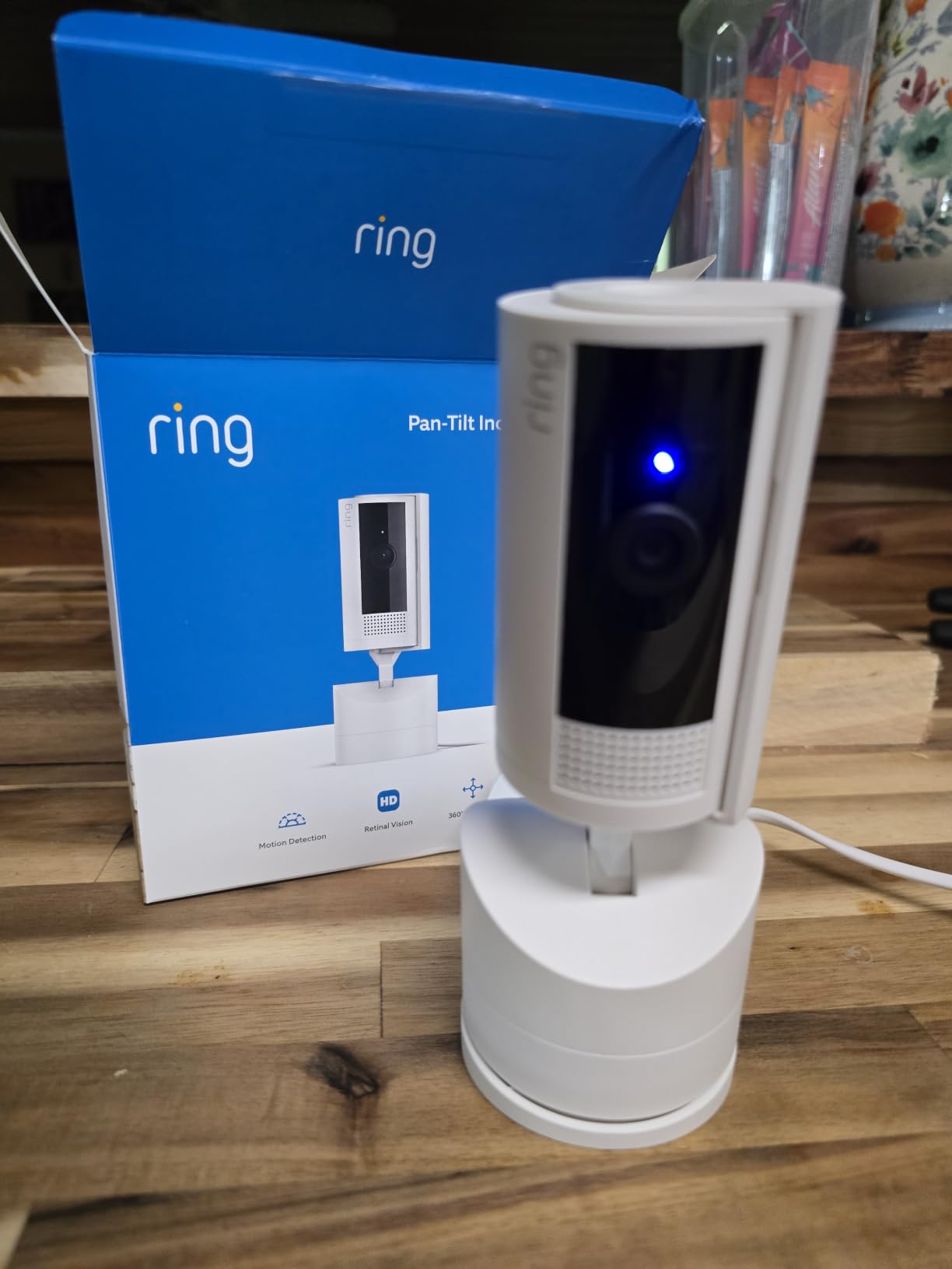 Ring Pan-Tilt Indoor Cam (newest model), See all around your home or business with 360° pan coverage, HD video, plus Two-Way Talk, Black customer photo 2