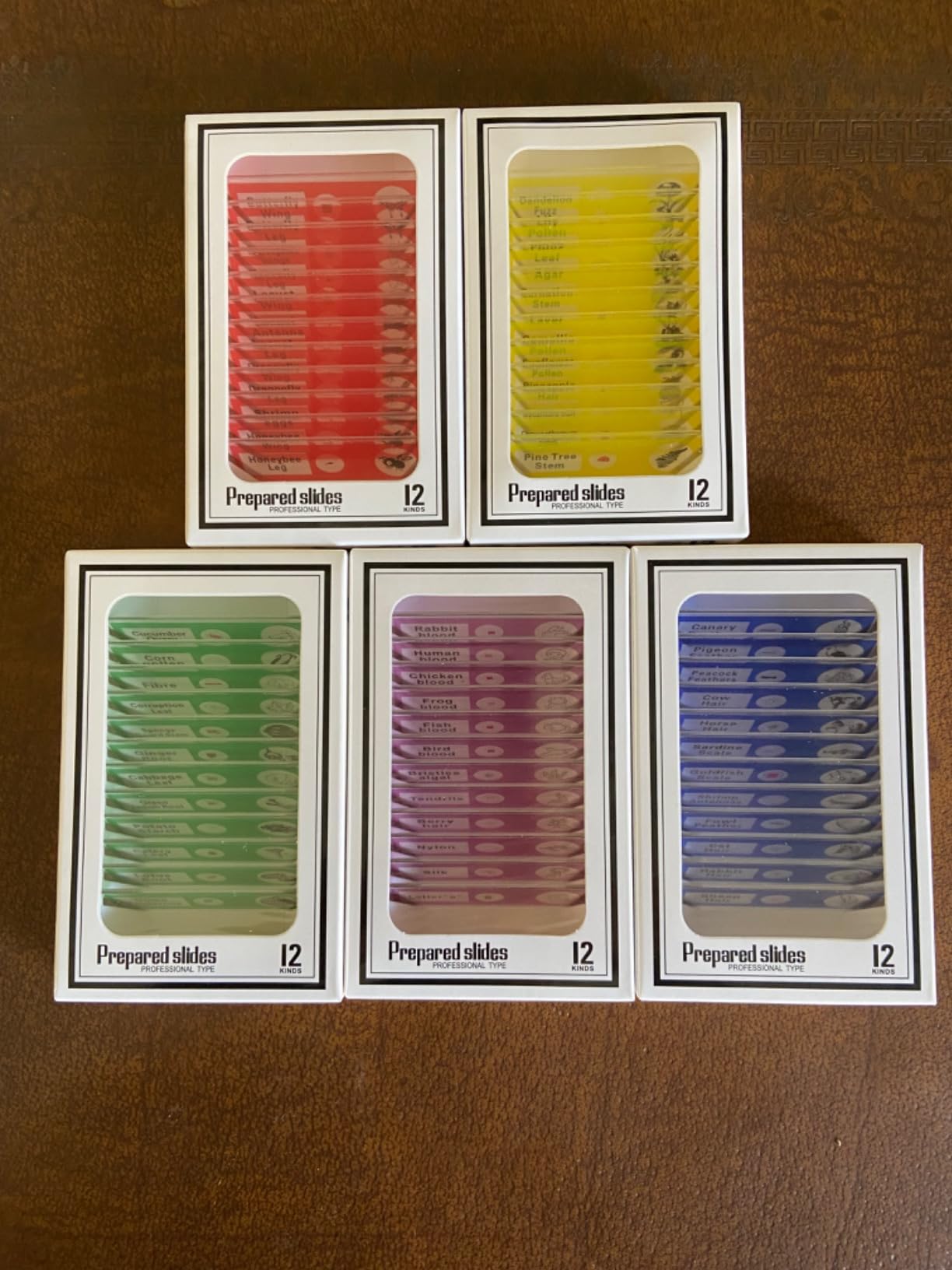 Jiusion 60Pcs Prepared Microscope Slides Specimen Set for Stereo Microscope customer photo 2