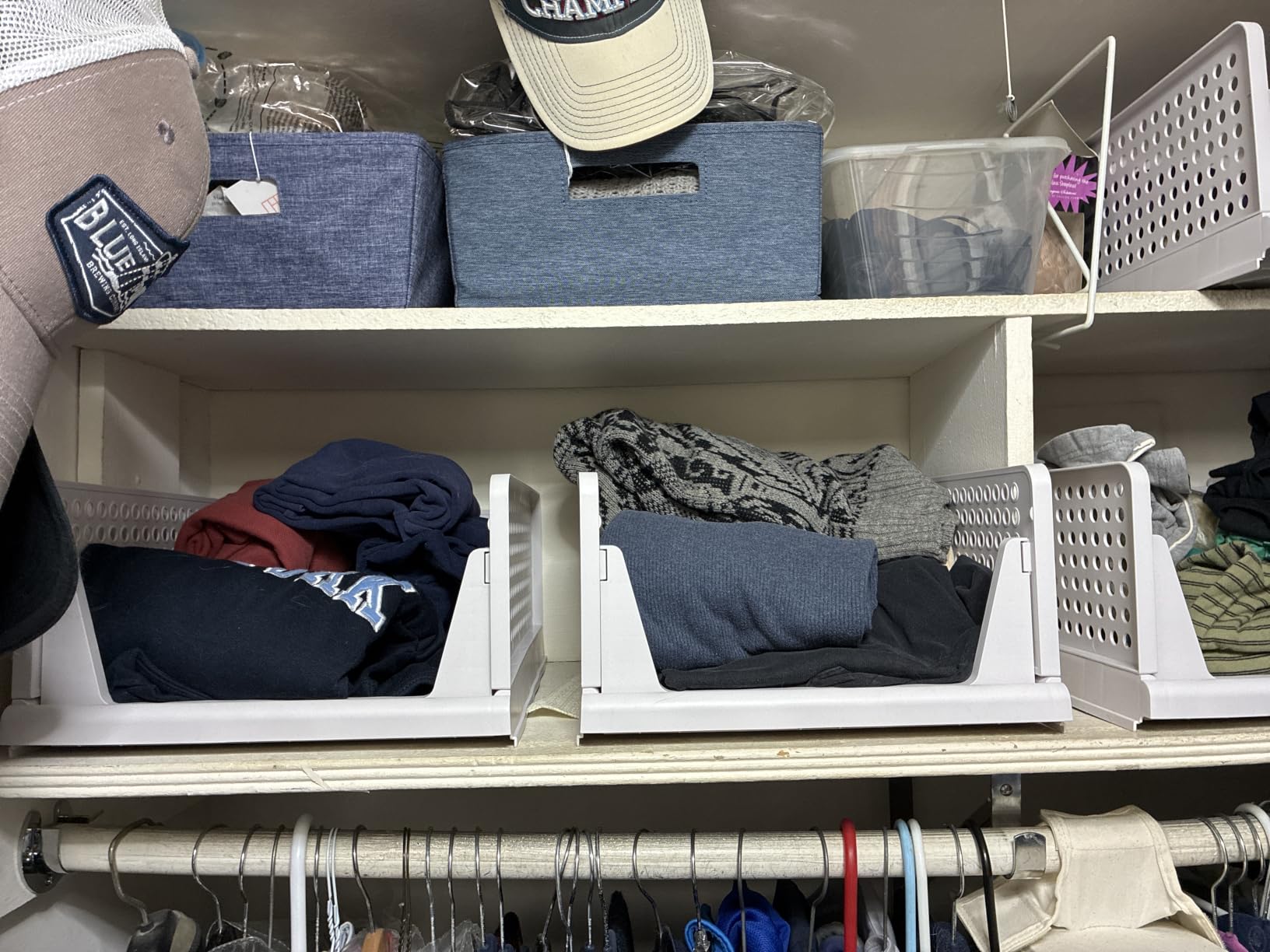 SNSLXH Closet Organizers and Storage, 5 Pack Stackable Closet Bins customer photo 2