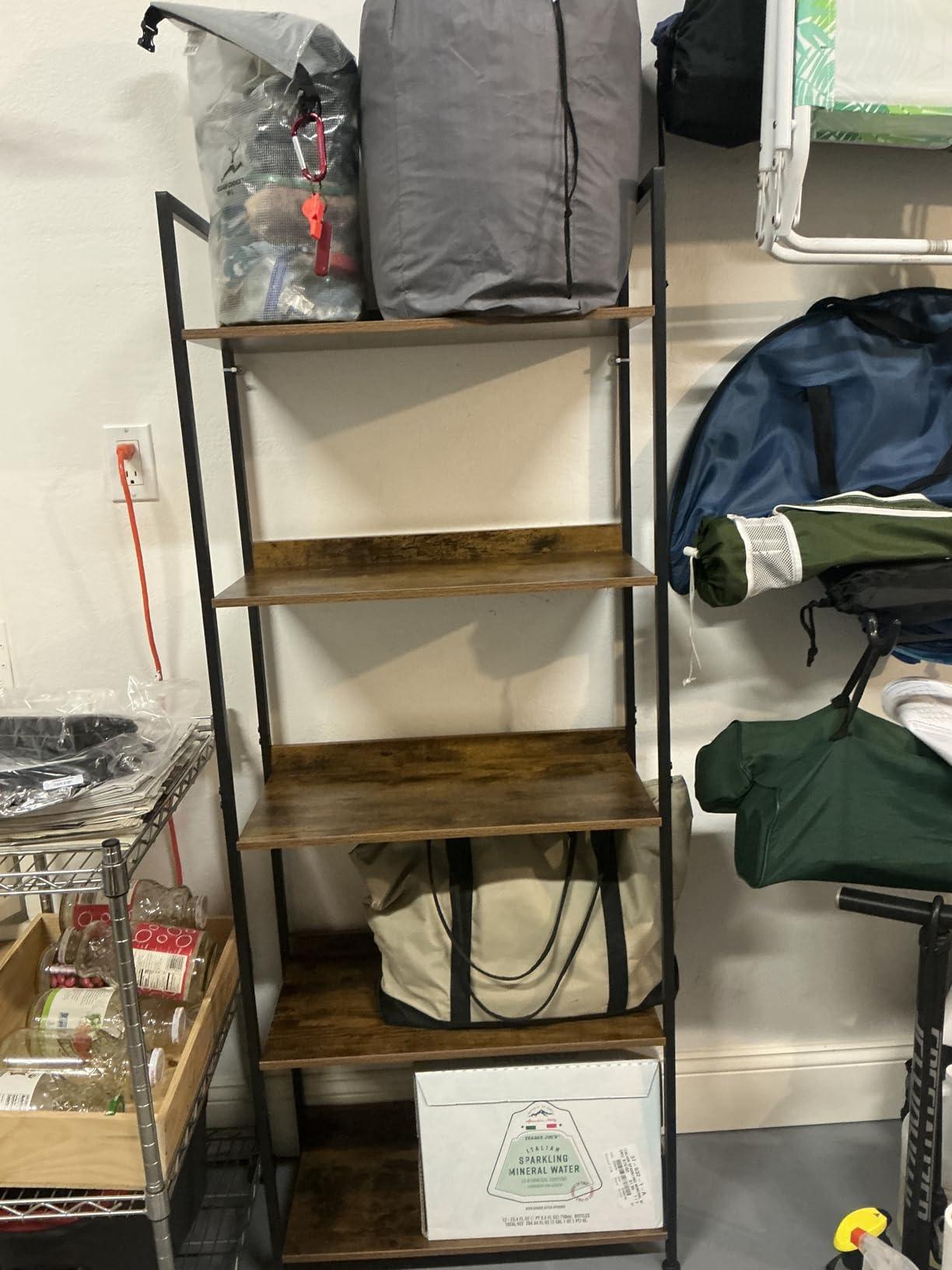 NUMENN Bookshelf, 5 Tier Freestanding Shelving Unit, Vintage customer photo 1