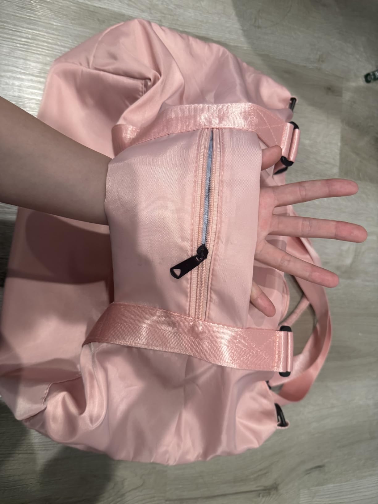 TOPBAG Travel Duffle Bag, Waterproof Weekender Carry On Tote Bags for Women, Sport Gym Bag for Men, Hospital Bag for Labor and Delivery, Overnight Luggage Bag with Trolley Sleeve Coral Pink customer photo 2