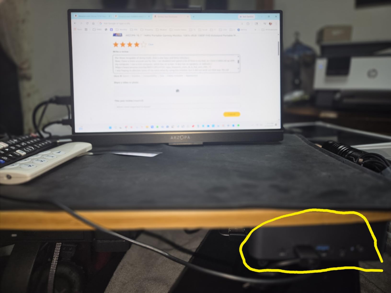 ARZOPA 16.1'' 144Hz Portable Gaming Monitor 106% sRGB - Z1FC customer photo 2