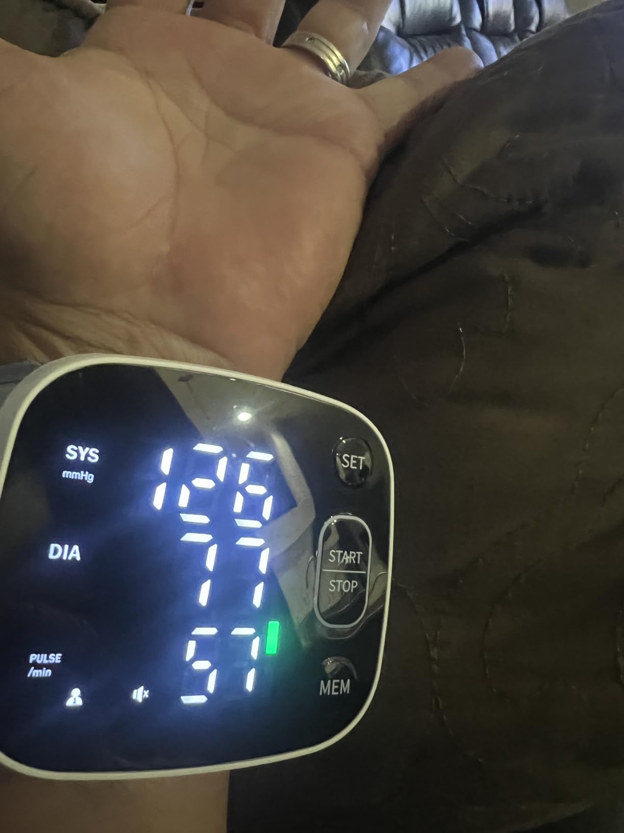 Oklar Wrist Blood Pressure Monitor, FDA Cleared Rechargeable BP Machine | For Home Use, Adjustable Cuff (4.92-8.46