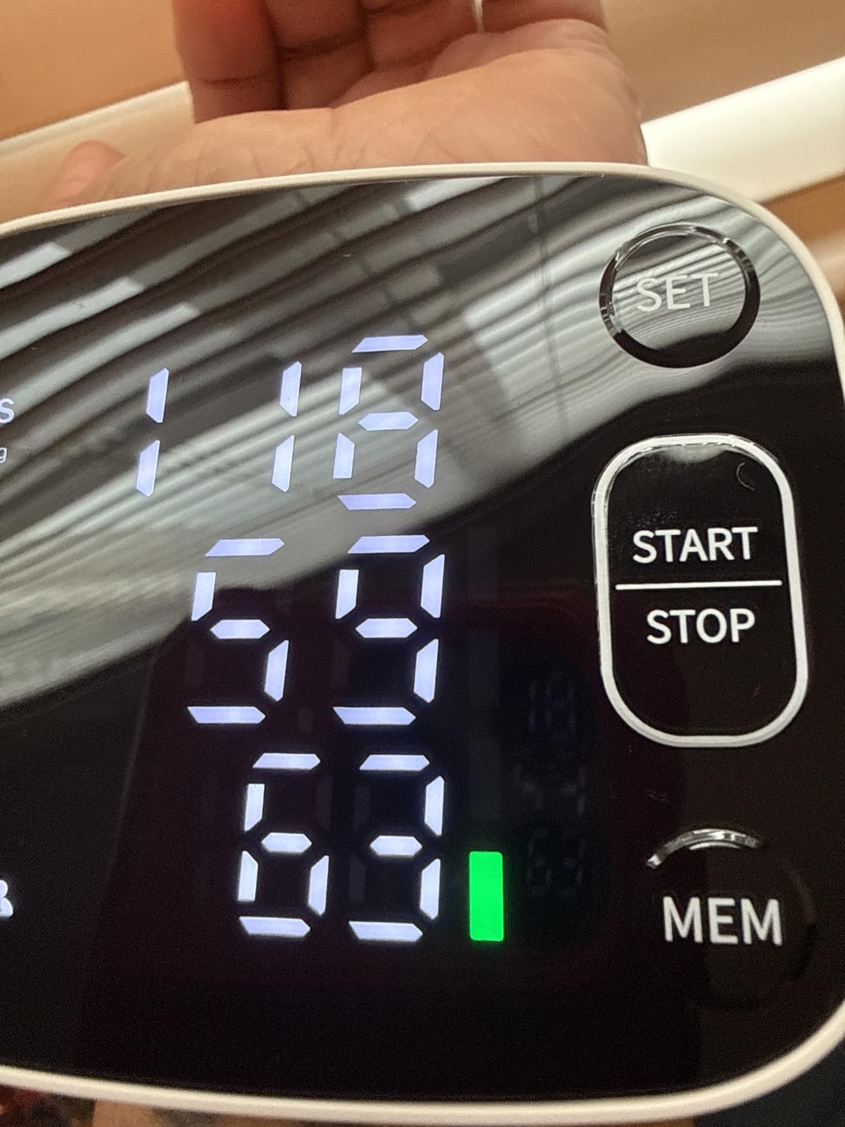 Oklar Wrist Blood Pressure Monitor, FDA Cleared Rechargeable BP Machine | For Home Use, Adjustable Cuff (4.92-8.46