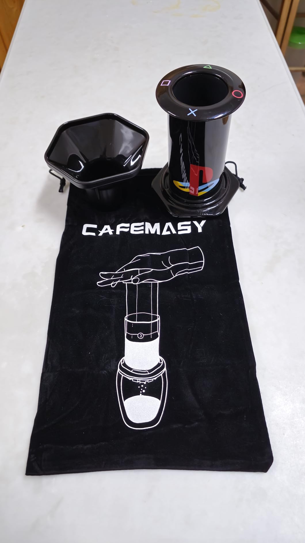 CAFEMASY Coffee Funnel and Travel Bag Kit Compatible with Aeropress Original Go XL Portable Espresso Coffee Maker Replacement Parts Coffee Accessories Tool customer photo 2