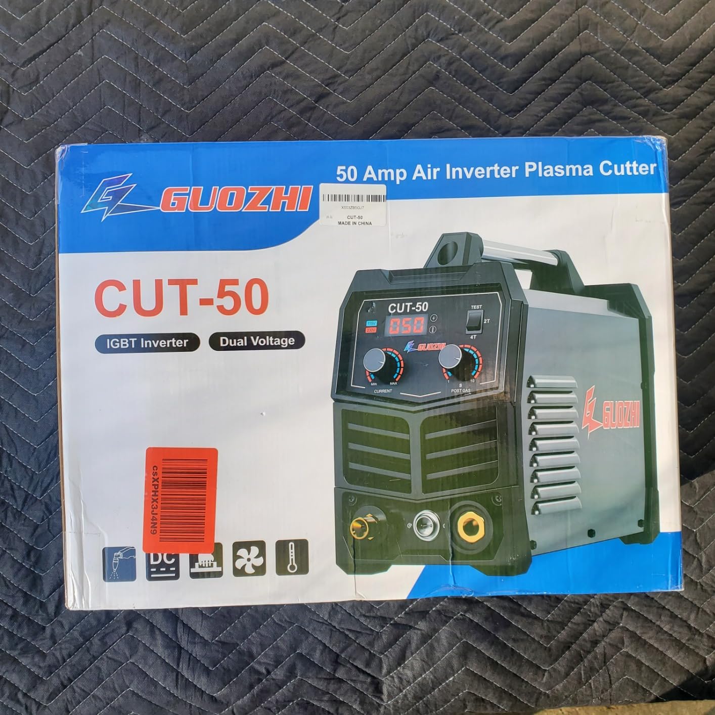 GZ GUOZHI Plasma Cutter, 50 Amp Air Inverter Plasma Cut, 110V/220V Dual Voltage Digital Display IGBT Inverter Plasma Cutting Machine with 2T/4T/TEST Function customer photo 1