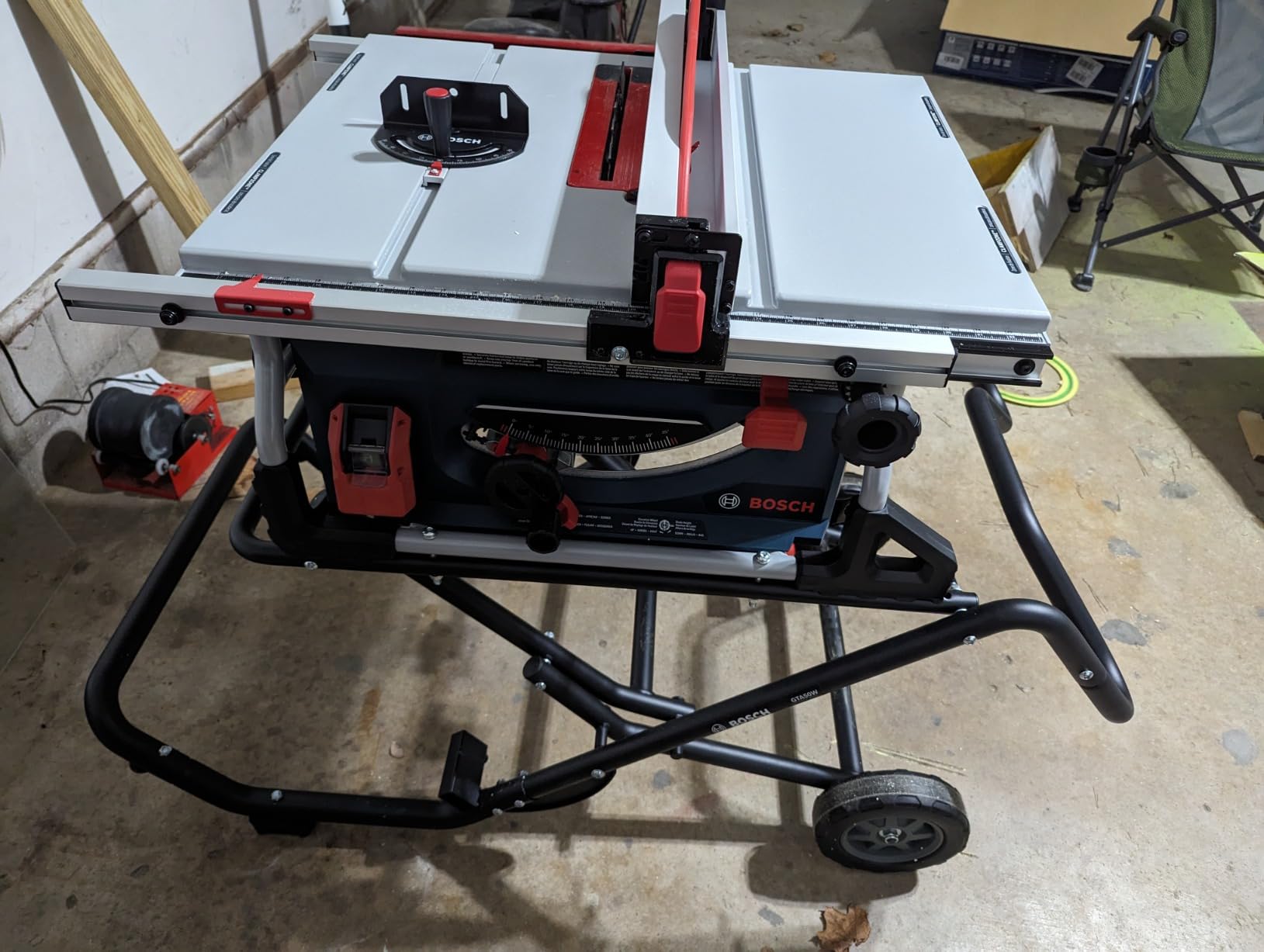 BOSCH GTS15-10 10 Inch Portable Jobsite Table Saw with Rise Wheeled Stand customer photo 2