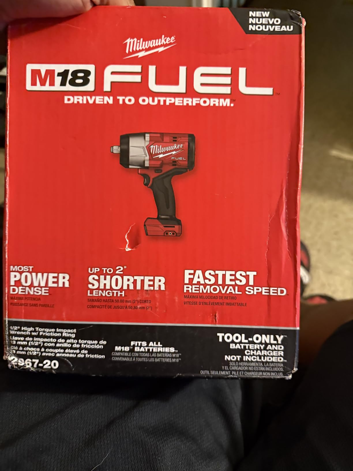 Milwaukee Electric - M18 Fuel 1/2 HIGH Torque Impact Wrench W/FRICTI customer photo 1