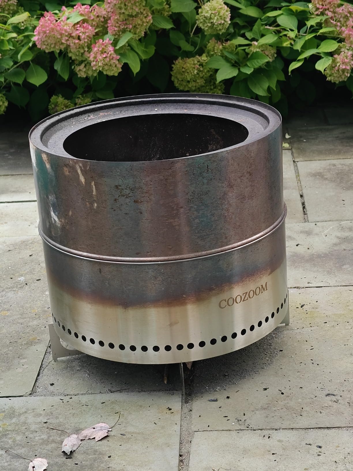 Portable Table Top Fire Pit with Stand, 8.6