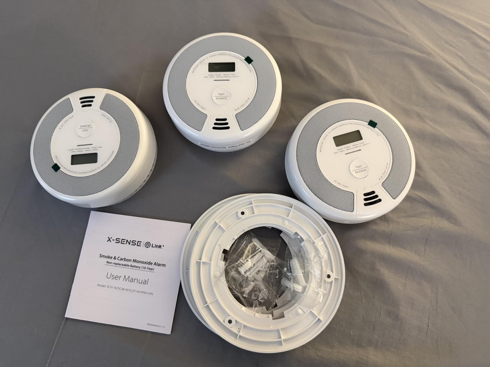 X-Sense Wireless Combination Smoke and CO Detector, XP0H-WN, 3-Pack customer photo 1