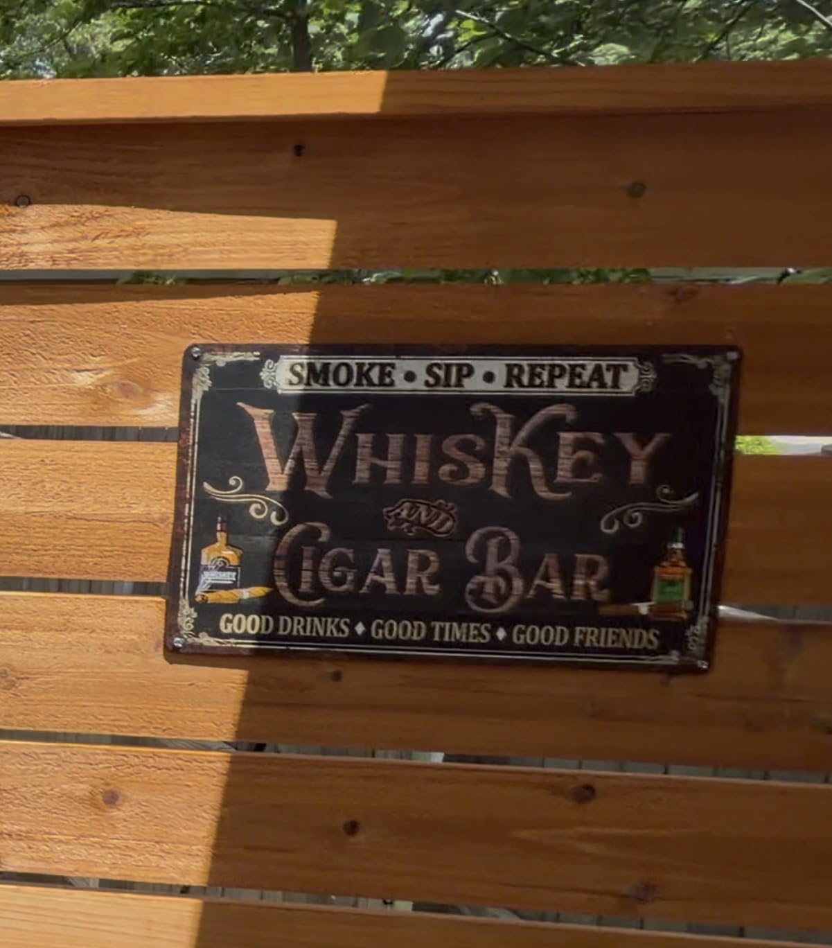 Custom Bar Sign - Rustic Personalized Lounge & Basement Bar Accessories - Metal Sign 108122002198 customer photo 2