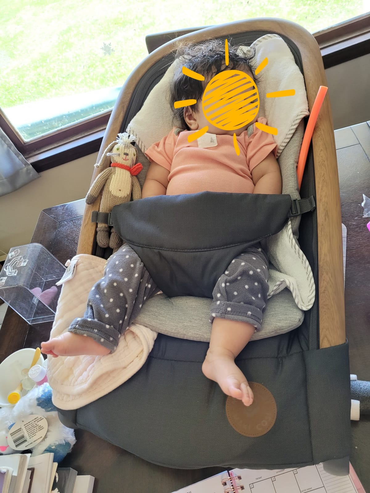 Maxi-Cosi Kori 2-in-1 Baby Bouncer Seat for Infants, Baby Rocker Chair, Portable Bouncer Chair, Classic Slate customer photo 1